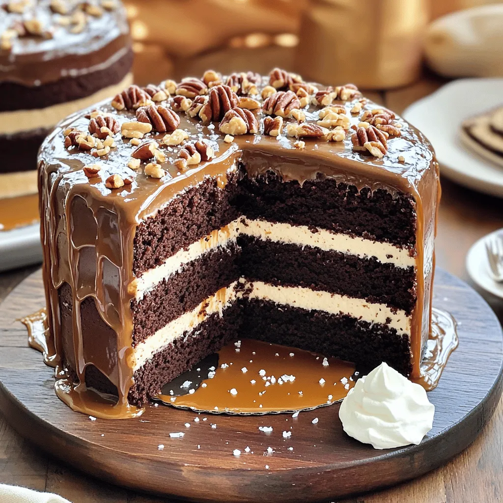 Turtle Chocolate Layer Cake Delightful Chocolate Treat