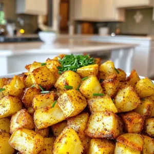 To make crispy air fryer breakfast potatoes, you need a few simple items. Here’s what you’ll need: - 4 medium russet potatoes, diced into 1-inch cubes - 2 tablespoons olive oil - 1 teaspoon garlic powder - 1 teaspoon onion powder - 1 teaspoon smoked paprika - ½ teaspoon dried rosemary - ½ teaspoon salt - ¼ teaspoon black pepper - Fresh chives, chopped (for garnish) These ingredients come together to create a tasty dish. The russet potatoes give a great texture. The olive oil helps them crisp up nicely in the air fryer. The seasonings add flavor, making each bite delicious. I love using fresh chives on top. They add a pop of color and a nice taste. For the full recipe, check out the complete instructions on how to make these delightful potatoes. Enjoy the process! Start by washing the russet potatoes under cold water. This removes dirt and any chemicals. Next, peel the potatoes with a vegetable peeler. Peeling helps the seasonings stick better. Now cut the potatoes into 1-inch cubes. This size ensures even cooking and a nice crispy texture. In a large bowl, add the diced potatoes. Pour in the olive oil, then add the garlic powder, onion powder, smoked paprika, dried rosemary, salt, and black pepper. Mix well to combine. Toss the potatoes until they are evenly coated with the seasoning. This step makes each bite full of flavor. First, preheat your air fryer to 400°F (200°C). This step takes about five minutes and helps achieve crispy potatoes. After preheating, place the seasoned potatoes in the air fryer basket in a single layer. If your air fryer is small, you may need to do this in batches. Cook the potatoes for about 15 minutes. Halfway through cooking, shake the basket or stir the potatoes. This helps them cook evenly. After 15 minutes, check if they are crispy and cooked through. If they need more time, cook for an extra 3-5 minutes until they reach your desired crispiness. Remove the potatoes from the air fryer and garnish with freshly chopped chives. These crispy air fryer breakfast potatoes are now ready to enjoy! For the full recipe, refer to the complete instructions above. To get the best crispiness from your air fryer breakfast potatoes, follow these steps: - Preheat your air fryer to 400°F (200°C) for about 5 minutes. This helps the potatoes start cooking right away. - Cut your potatoes into 1-inch cubes for even cooking. Smaller pieces cook faster and get crispier. - Shake the basket halfway through cooking. This helps all sides of the potatoes get that golden crunch. Cook the potatoes for 15 minutes. After that, check if they need an extra 3-5 minutes. This way, you can get them just how you like. When it comes to air frying, russet potatoes are the best choice. They have a high starch content, which makes them crispy outside and fluffy inside. Other good options include Yukon Gold or red potatoes. These have a waxy texture, which can also work well. The size of your potato cubes matters too. Larger cubes will take longer to cook. If you cut them too small, they may burn before they cook through. Aim for uniform pieces to ensure even cooking. Get creative with your seasonings! Besides the basics, try adding these: - Cumin for warmth - Chili powder for a kick - Thyme for a fresh taste Mixing different herbs and spices can create fun flavor profiles. For a Mediterranean twist, add oregano and lemon zest. For a Southwestern flair, try cayenne pepper and cilantro. The options are endless! For the full recipe, check out the details and get cooking! {{image_2}} You can make your crispy air fryer breakfast potatoes even better by adding vegetables. Bell peppers and onions work great. Just dice them small, like the potatoes. You can stir them in when you season the potatoes. Try mixing in some spinach or mushrooms for extra flavor. These veggies not only add color but also boost the nutrition of your dish. Want to spice things up? Add some cayenne pepper for heat. If you like cheese, sprinkle some shredded cheese on top just before they finish cooking. Cheddar or Parmesan works well. You can also mix in taco seasoning for a fun twist. The flavors can change the whole vibe of your breakfast potatoes. These potatoes fit perfectly with many meals. They make a great side for eggs or bacon. You can also serve them with avocado slices for a fresh touch. For brunch, pair them with a light salad. If you want a snack, just dip them in your favorite sauce like ketchup or ranch. These crispy air fryer breakfast potatoes are so versatile! Check the Full Recipe for more details. To keep your crispy air fryer breakfast potatoes fresh, start with proper cooling. Let them cool down to room temperature for about 30 minutes. This step is crucial to avoid sogginess. Once cooled, place the potatoes in an airtight container. Glass or plastic containers both work well. Store them in the fridge for up to four days. When you're ready to enjoy your leftovers, reheating them correctly is key. To maintain their crispiness, use the air fryer. Preheat it to 350°F (175°C). Place the potatoes in the basket and heat them for about 5-7 minutes. This method brings back their crunch. Avoid using a microwave, as it makes them soft. If you want to save some for later, freezing is a great option. First, let the cooked potatoes cool completely. Spread them in a single layer on a baking sheet. Freeze them for about an hour until firm. Then, transfer the potatoes to a freezer bag. Remove as much air as possible to prevent freezer burn. They can last up to three months in the freezer. When you're ready to eat, reheat from frozen in the air fryer for best results. For the full recipe, check out the earlier section. Yes, you can use other potatoes. Yukon Gold or red potatoes work well. They have a creamy texture and can still get crispy. Sweet potatoes are another tasty option. They add a slight sweetness and vibrant color. Just remember to adjust the cooking time. Sweet potatoes may need a bit less time in the air fryer. To make these potatoes healthier, use less oil. You can try using just one tablespoon of olive oil. Another option is to use cooking spray instead. This will cut down on calories while still giving a nice crisp. You can also add more herbs and spices for flavor without added fat. These potatoes pair nicely with eggs. Scrambled, fried, or poached eggs are great choices. You can also serve them with bacon or sausage for a hearty meal. For a lighter option, add a side of fresh fruit or a green salad. They also work well in breakfast burritos or as a side for brunch dishes. In this post, we explored how to make crispy air fryer potatoes. We covered the essential ingredients like russet potatoes and seasonings. I shared tips for achieving that perfect crunch and discussed variations to enhance flavor. We also looked at storage and reheating to keep your leftovers fresh. In conclusion, making air fryer potatoes is simple and allows for creativity. You can enjoy a tasty side or snack with ease. Try different spices, mix in veggies, or serve them with your favorite dishes. Happy cooking!