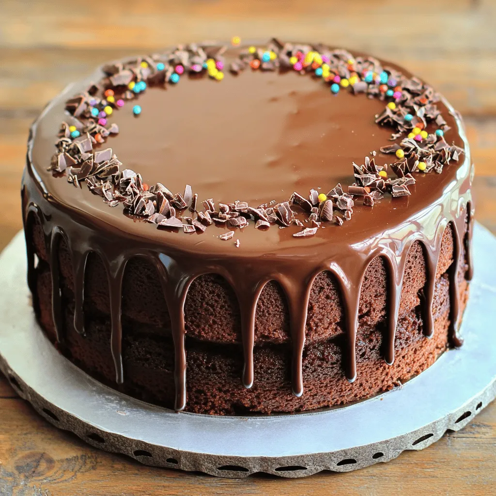 Chocolate Drip Cake Indulgent Dessert Recipe Guide