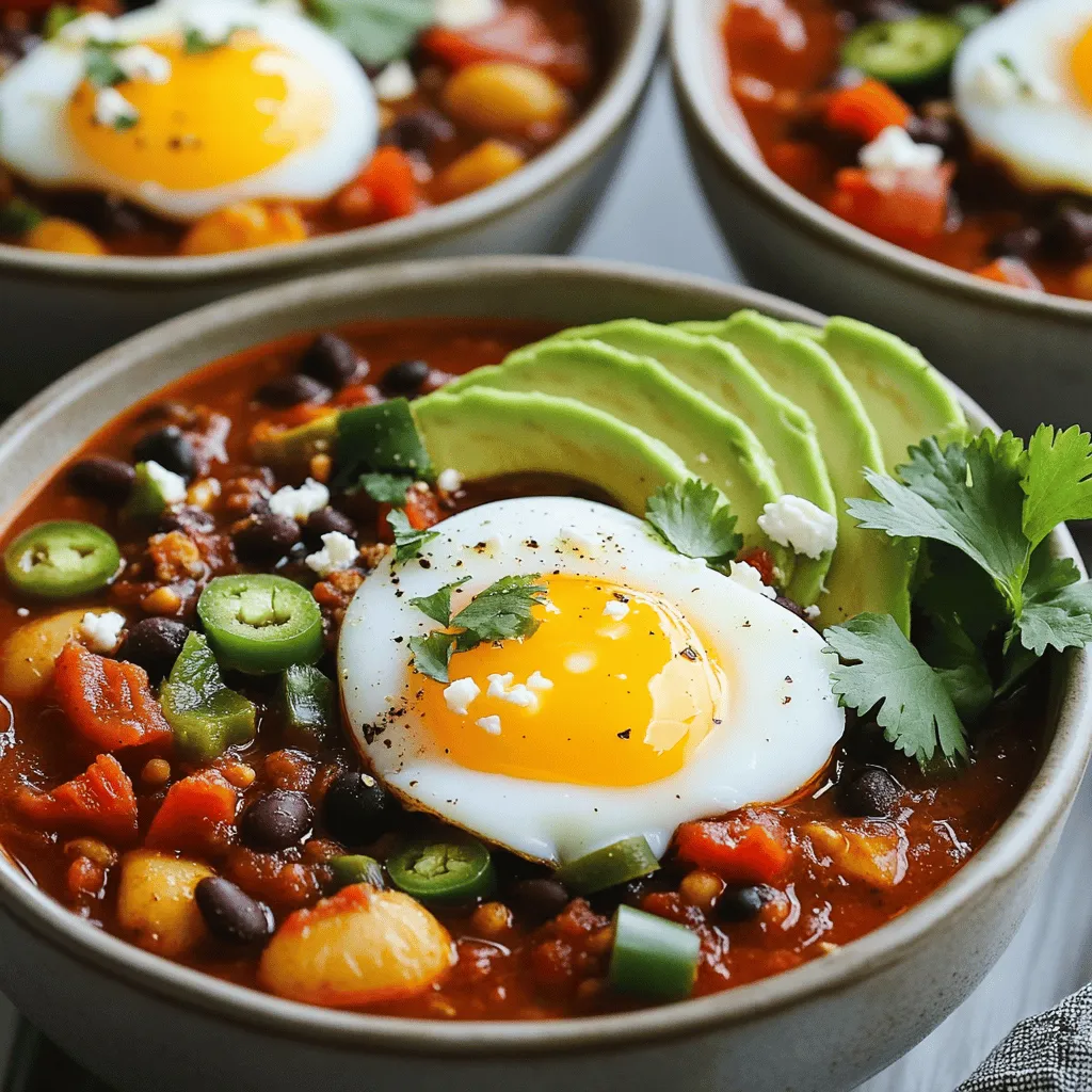 Breakfast Chili and Eggs Flavorful Morning Delight