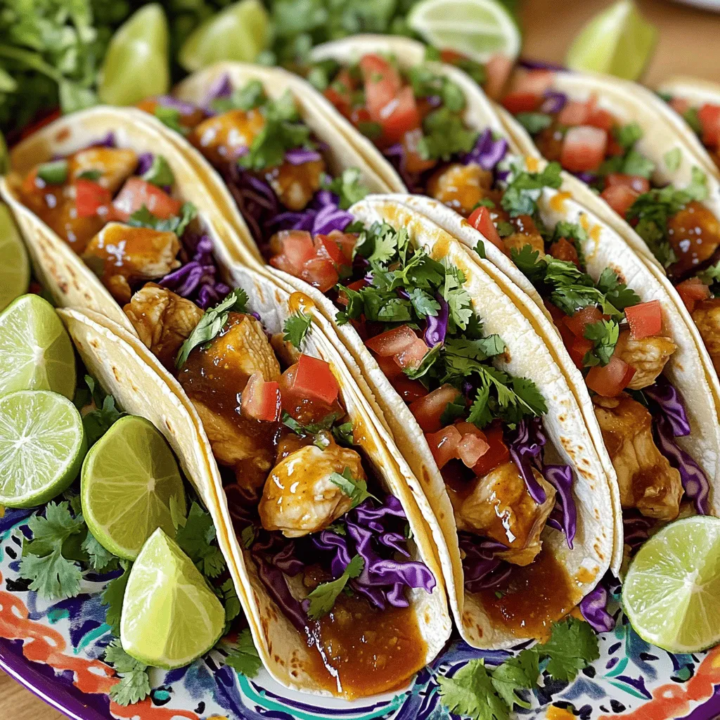 Garlic Butter Honey BBQ Chicken Tacos Flavor Booster