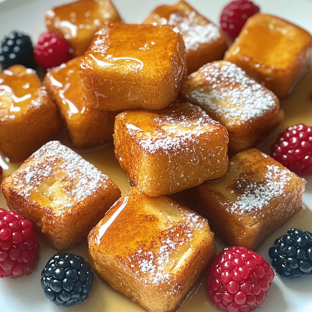 Cinnamon Roll French Toast Bites Delightful and Decadent
