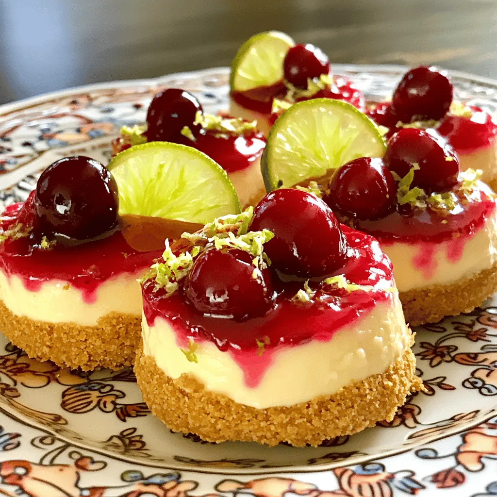 Cherry Lime Mini Cheesecakes Delightful and Easy Recipe