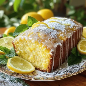 - 1 ½ cups all-purpose flour - 1 tsp baking powder - ½ tsp baking soda - ¼ tsp salt - ½ cup unsalted butter, softened - 1 cup granulated sugar - 2 large eggs - 1 tsp vanilla extract - ½ cup plain Greek yogurt - Zest of 2 large lemons - ¼ cup freshly squeezed lemon juice - 1 cup powdered sugar - 2-3 tbsp lemon juice To make this Starbucks Copycat Lemon Loaf, you need simple, fresh ingredients. First, gather your dry ingredients. All-purpose flour is the base for the loaf. Baking powder and baking soda help the loaf rise. Salt enhances the flavor. Next, focus on the wet ingredients. Softened unsalted butter gives richness. Granulated sugar adds sweetness. Eggs bind the mix together. Vanilla extract brings a warm note. Greek yogurt keeps the loaf moist. Lemon zest adds a burst of fresh flavor. Freshly squeezed lemon juice balances the sweetness and gives a bright taste. Finally, for the glaze, powdered sugar creates the perfect sweetness. Lemon juice adds a tangy kick. This glaze makes your loaf shine and taste even better. For the full recipe, check the ingredients listed above. First, preheat your oven to 350°F (175°C). This step is crucial for even baking. While the oven heats, grease a 9x5 inch loaf pan. You can also line it with parchment paper. This makes removing the loaf easy later. In a medium bowl, whisk together the dry ingredients. Combine 1 ½ cups of all-purpose flour, 1 tsp of baking powder, ½ tsp of baking soda, and ¼ tsp of salt. Make sure there are no lumps. Set this bowl aside for now. Next, in a large bowl, cream ½ cup of softened unsalted butter and 1 cup of granulated sugar. Use a hand mixer or stand mixer. Mix until it is light and fluffy, about 3-4 minutes. Then, add 2 large eggs, one at a time. Mix well after each egg. Stir in 1 tsp of vanilla extract, ½ cup of plain Greek yogurt, the zest of 2 large lemons, and ¼ cup of lemon juice. Blend until everything is well combined. Now, gradually add the dry mixture to the wet mixture. Mix until just combined. Be careful not to overmix; the batter should be thick and smooth. Pour the batter into the prepared loaf pan. Smooth the top with a spatula. Bake in the preheated oven for 50-60 minutes. Check with a toothpick; it should come out clean when done. After baking, remove the loaf from the oven. Let it cool in the pan for 10 minutes. Then, move it to a wire rack to cool completely. While the loaf cools, prepare the glaze. In a small bowl, whisk together 1 cup of powdered sugar and 2-3 tbsp of lemon juice. Adjust the glaze to your liking. Once the loaf is cool, drizzle the glaze over the top. Let it drip down the sides for a lovely finish. For the [Full Recipe], be sure to check the complete list of ingredients and instructions! To get a soft and moist lemon loaf, follow these tips: - Ensure ingredients are at room temperature: This helps the batter mix well. Cold eggs or butter can make your loaf dense. - Avoid overmixing the batter: Mix just until the dry ingredients disappear. Overmixing adds air and makes the loaf tough. Want to boost the lemon flavor? Here are some ideas: - Additional lemon zest or extracts: Add more zest for a stronger taste. A drop of lemon extract can also enhance the flavor. - Alternative glaze options: Try a simple icing made with orange juice instead of lemon for a twist. You could even use a cream cheese glaze. Make your lemon loaf look as good as it tastes: - Serving suggestions for an elegant look: Slice the loaf and place it on a nice plate. Use a cake stand for an added touch. - Garnishing ideas: Top your loaf with lemon slices and fresh mint leaves. A dusting of powdered sugar also adds a nice finish. {{image_2}} You can change the flavor of your lemon loaf easily. One fun option is to make an orange loaf. Just swap the lemon zest for orange zest. This gives the loaf a sweet, fruity twist. You can also try adding grapefruit zest. It adds a nice tart flavor. Both options keep the loaf fresh and vibrant. Want to mix things up? You can add poppy seeds to the batter. They add a fun crunch and look pretty too. Blueberries are another great option. They burst with flavor and add a nice color. If you want a creamier texture, use sour cream instead of Greek yogurt. This will make your loaf extra moist. If you need a gluten-free version, you can use gluten-free flour. Make sure to choose a blend that works well for baking. This option keeps the loaf light and fluffy. You won’t lose any flavor or texture. Enjoy your tasty slice while still sticking to your dietary needs. For the full recipe, check out the Lemon Zest Delight Loaf . To keep your lemon loaf fresh, wrap it tightly. I recommend using plastic wrap or aluminum foil. This seals in moisture and prevents it from drying out. Store it at room temperature for up to three days. If you want to keep it longer, pop it in the fridge. Just remember, cold air can change its texture a bit. Freezing is your best friend for long-term storage. First, let the loaf cool completely. Then, wrap it well in plastic wrap. After that, put it in a freezer-safe bag. This helps prevent freezer burn. You can freeze it for up to three months. When you’re ready to enjoy it, defrost it in the fridge overnight or on the counter for a few hours. To warm up your lemon loaf, slice it first. Place the slices on a microwave-safe plate. Heat it for about 10-15 seconds. This gives you that fresh-baked taste. If you prefer the oven, preheat it to 350°F (175°C). Wrap the loaf in foil to keep it moist and bake for about 10-15 minutes. Enjoy every bite! To add moisture to your lemon loaf, consider these tips: - Use more Greek yogurt. This makes it richer. - Add a bit of sour cream. It enhances the texture. - Try adding an extra egg. This helps with moisture. - Drizzle simple syrup after baking. It adds sweetness and moisture. Yes, you can use salted butter. However, it will change the flavor. The loaf might taste a bit saltier. If you use salted butter, skip adding extra salt in the recipe. This keeps the balance right. Check these signs while baking: - The top should be golden brown. - A toothpick inserted into the center should come out clean. - The loaf should spring back when lightly pressed. Yes, you can make this lemon loaf vegan. Use these substitutions: - Replace eggs with flax eggs. Mix 1 tbsp of flaxseed meal with 2.5 tbsp of water per egg. - Use vegan butter instead of unsalted butter. - Substitute Greek yogurt with plant-based yogurt. Pair these with your lemon loaf: - A cup of herbal tea for a light touch. - Fresh berries for a fruity side. - A scoop of vanilla ice cream for a sweet twist. - Cream cheese frosting for added richness. For the full recipe, refer to the Lemon Zest Delight Loaf section above. This blog post shows you how to make a tasty lemon loaf. We covered the ingredients, step-by-step instructions, and helpful tips. I shared easy ways to enhance the flavor and present your loaf beautifully. You can even customize it with different citrus or gluten-free options. Lastly, I provided storage tips to keep your loaf fresh. Enjoy baking and sharing this delightful treat with friends and family!