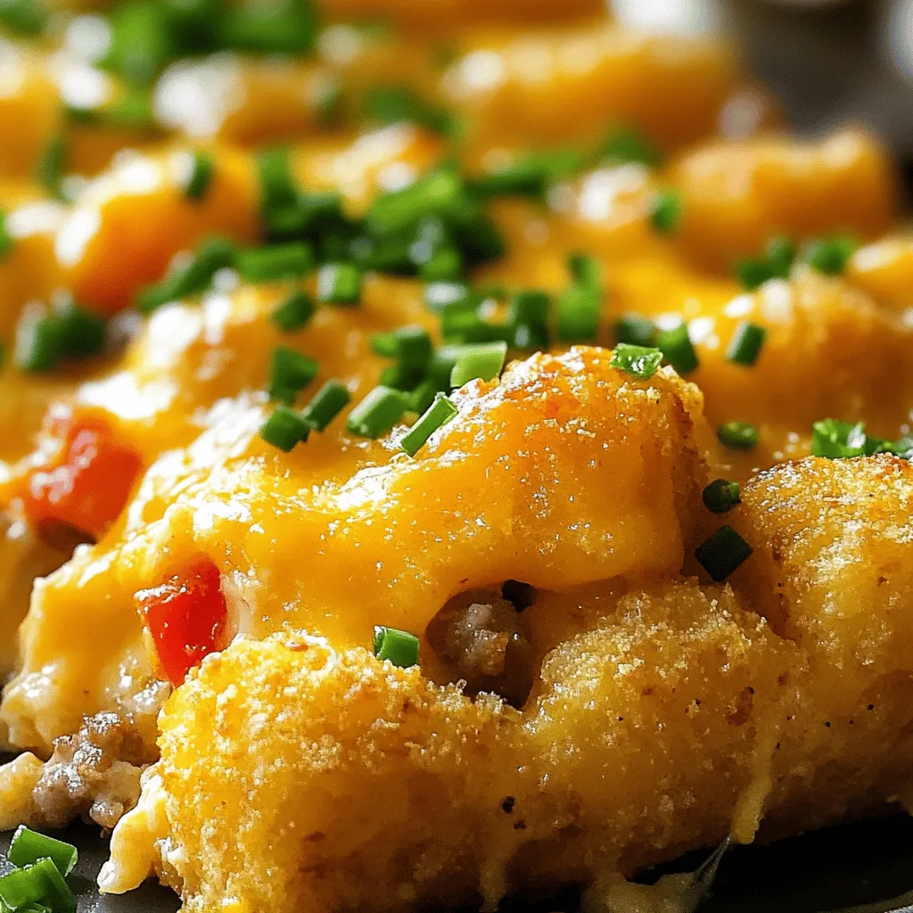 Tater Tot Breakfast Casserole Delightful Morning Dish