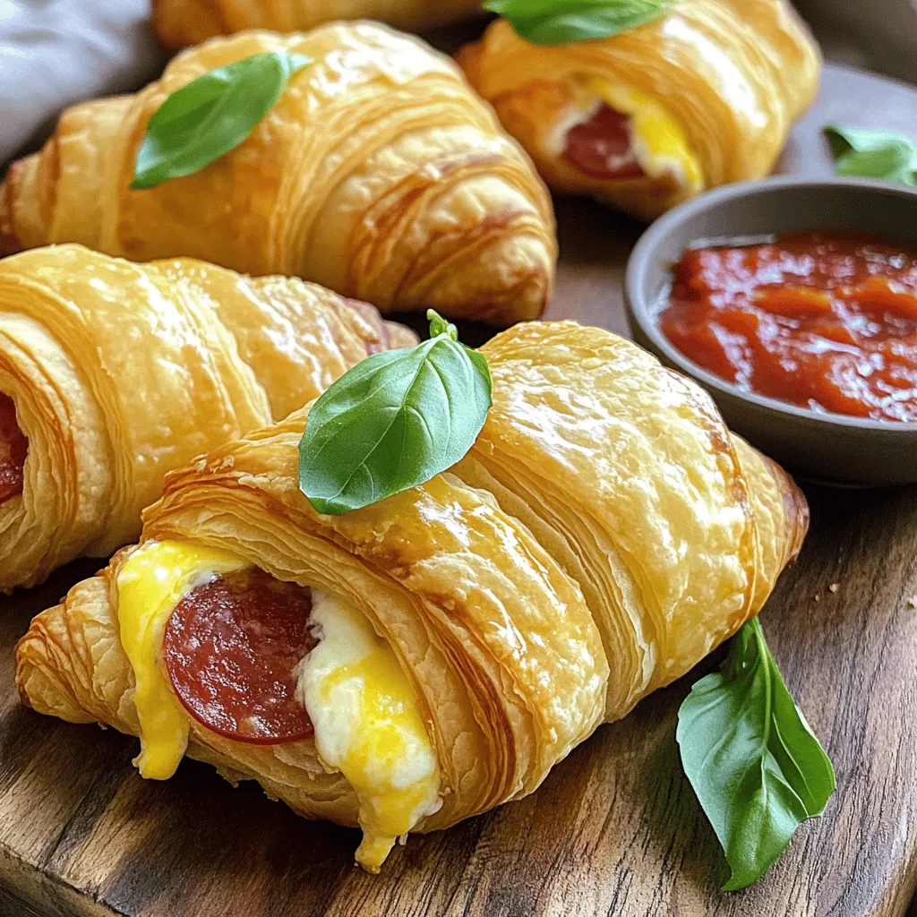 Mozzarella Pepperoni Croissant Rolls Easy and Delicious