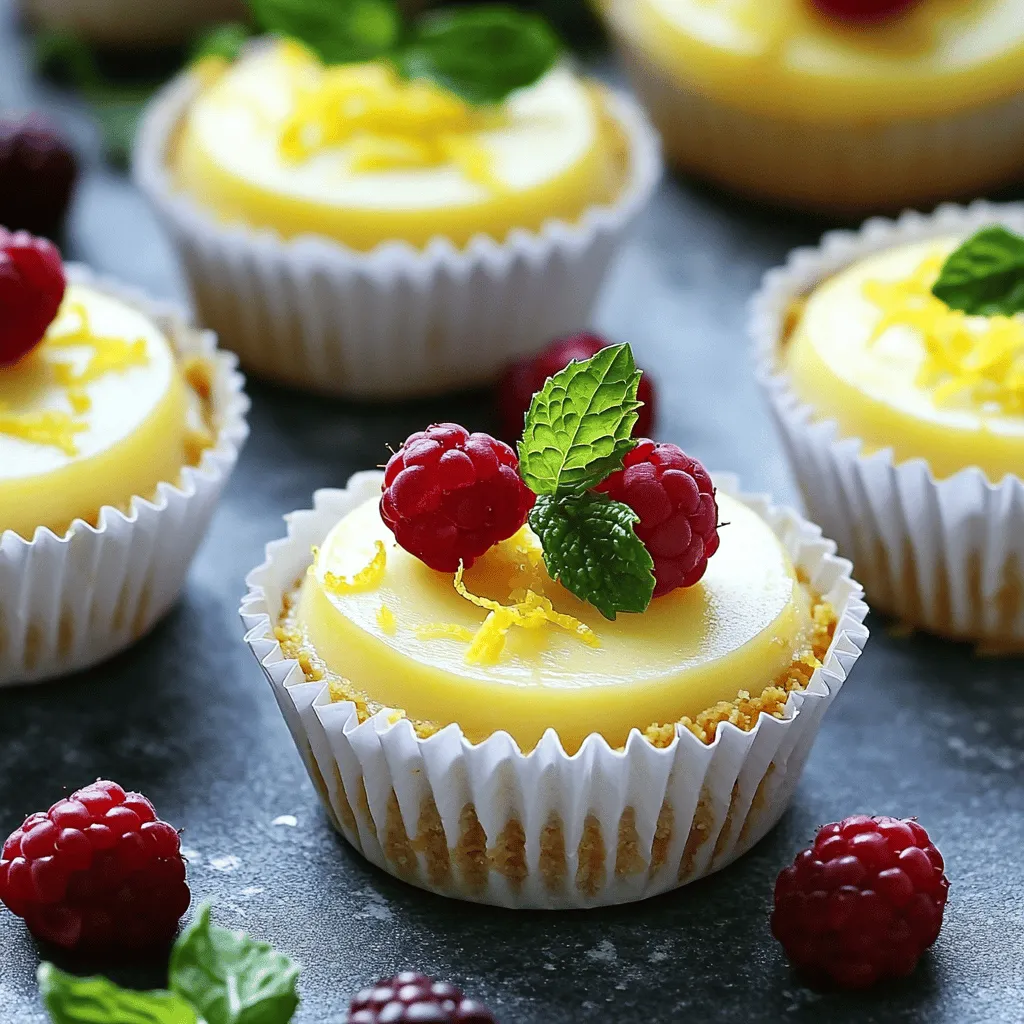 Mini Lemon Cheesecakes Delightful and Easy Recipe