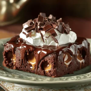 - 1 box chocolate cake mix (plus ingredients required on the box) - 1 can (14 ounces) sweetened condensed milk - 1 jar (12 ounces) hot fudge sauce To create a decadent chocolate poke cake, you need a few key ingredients. The chocolate cake mix is the base. It gives the cake its rich flavor and texture. Next, you have sweetened condensed milk. This ingredient adds creaminess and sweetness. Finally, hot fudge sauce makes everything even more indulgent. It seeps into the cake and enhances the chocolate flavor. - 1 cup semi-sweet chocolate chips - 1 cup heavy whipping cream - 2 tablespoons powdered sugar - 1 teaspoon vanilla extract - Chocolate shavings or sprinkles for garnish Toppings bring your poke cake to life. Semi-sweet chocolate chips melt on top of the warm cake. This creates a gooey layer that everyone loves. Then, heavy whipping cream adds a fluffy texture. When you whip it with powdered sugar and vanilla, it becomes light and sweet. For the final touch, sprinkle chocolate shavings or colorful sprinkles on top. These toppings make your cake look stunning and extra special. For the complete recipe, check out the Full Recipe section and enjoy making this treat! First, preheat your oven to the temperature on the chocolate cake mix box. While it heats, take a 9x13-inch baking dish and grease it. Lightly flour the dish to prevent sticking. Next, prepare the chocolate cake mix as instructed on the box. This usually involves mixing the dry and wet ingredients together. Once mixed, pour the batter into your prepared dish. Bake the cake for the time stated on the box, about 30 to 35 minutes. To test if it's ready, insert a toothpick in the center. If it comes out clean, it’s done! After baking, remove the cake from the oven. Let it cool for about 10 minutes. While it’s still warm, take the handle of a wooden spoon and poke holes all over the cake. Space the holes about one inch apart. This step is crucial! The holes allow the sweetened condensed milk mixture to soak in and make the cake extra moist. Now, you’ll create the creamy filling. In a bowl, mix the sweetened condensed milk with half of the hot fudge sauce. Pour this mixture evenly over the cake, making sure it seeps into the holes you poked. Next, sprinkle the semi-sweet chocolate chips over the top. The heat from the cake will help them melt slightly. In another bowl, whip the heavy cream, powdered sugar, and vanilla extract. Whip until you see soft peaks form. Spread this whipped cream layer over the cake. Finally, drizzle the rest of the hot fudge sauce on top. Chill the cake in the refrigerator for at least two hours. This step helps the flavors blend and the cake to set. Before serving, you can add chocolate shavings or sprinkles for a fun touch. For the full recipe, refer to the previous section! To get the best texture for your poke cake, use the right ingredients. Always follow the box instructions for the chocolate cake mix. This ensures that the cake rises well and stays moist. You want a soft, fluffy cake that holds all that delicious filling. Chilling time is very important for this cake. After you add the condensed milk mixture and whipped cream, chill it for at least two hours. This allows the cake to soak up the flavors and set properly. A well-chilled cake will be easier to cut and serve. For presentation, slice the cake into squares and place them on dessert plates. A sprinkle of chocolate shavings or a dollop of whipped cream on each slice makes for a beautiful display. You can also drizzle a bit of hot fudge sauce over the top for an extra touch. Pair this rich cake with vanilla ice cream for a delightful contrast. A cup of coffee also pairs well, balancing out the sweetness. You can even serve it with fresh berries for a burst of flavor. Enjoy exploring these options! For the complete recipe, check out the Full Recipe section. {{image_2}} You can change the cake flavor for a fun twist. Try using vanilla cake mix instead of chocolate. This switch gives the cake a lighter taste. You can also use red velvet cake mix for a vibrant look and flavor. For fillings, think beyond chocolate. Caramel sauce can add a rich sweetness. It also pairs well with the chocolate. You can even poke holes and fill them with fruit puree. Strawberry or raspberry puree adds a fresh taste and color. If you need gluten-free options, use a gluten-free cake mix. Many brands offer tasty mixes that work well. Just check the label to ensure no gluten is added. For vegan variations, swap the eggs and milk with plant-based substitutes. Use almond milk or oat milk in place of regular milk. Instead of eggs, you can use flaxseed meal or applesauce. This keeps the cake moist while staying vegan. You can find the full recipe for the Decadent Chocolate Poke Cake in the main body of this article. To keep your decadent chocolate poke cake fresh, refrigerate it. Use an airtight container or cover it tightly with plastic wrap. This helps prevent the cake from drying out and keeps it moist. The cake stays fresh in the fridge for up to five days. If you want it even fresher, enjoy it within three days. The chocolate flavors really deepen after a day, making it even more delicious. If you want to save some for later, you can freeze the poke cake. First, cut it into pieces. Then, wrap each piece tightly in plastic wrap. Place them in a freezer-safe bag or container. This method stops freezer burn and keeps the cake tasty. To thaw, take a piece out and put it in the fridge overnight. This helps keep its soft texture. If you're in a hurry, you can let it sit at room temperature for about an hour. Enjoy your cake later with the same rich flavor as the day you made it! For the full recipe, check out the detailed instructions above. A poke cake is a fun and easy dessert. You bake a cake and poke holes in it. Then, you pour a sweet mixture over the cake, letting it soak in. This gives the cake a moist texture and adds flavor. For my decadent chocolate poke cake, I use sweetened condensed milk and hot fudge. These ingredients soak into the holes, making each bite rich and delicious. Yes, you can make this cake ahead of time. It is perfect for parties or gatherings. I recommend baking the cake and adding the fillings a day before serving. Just remember to chill it in the fridge for at least two hours. This helps the flavors mix well. When you are ready to serve, add the topping and enjoy! If you need a substitute for sweetened condensed milk, there are good options. You can use coconut milk with sugar. Blend one can of coconut milk with one cup of sugar. Another choice is to mix milk with sugar and corn syrup. Use one cup of milk, one cup of sugar, and one cup of corn syrup. These work well in the recipe and keep it sweet and tasty. This blog post explored the deliciousness of poke cake. We covered main ingredients like cake mix, sweetened condensed milk, and fudge sauce. You learned step-by-step instructions to create the perfect dessert. Tips for texture, serving, and variations showed how to get creative. Lastly, storage information helps keep your cake fresh. With these insights, making your poke cake will be simple and fun! Enjoy experimenting and delighting others with your tasty creation.
