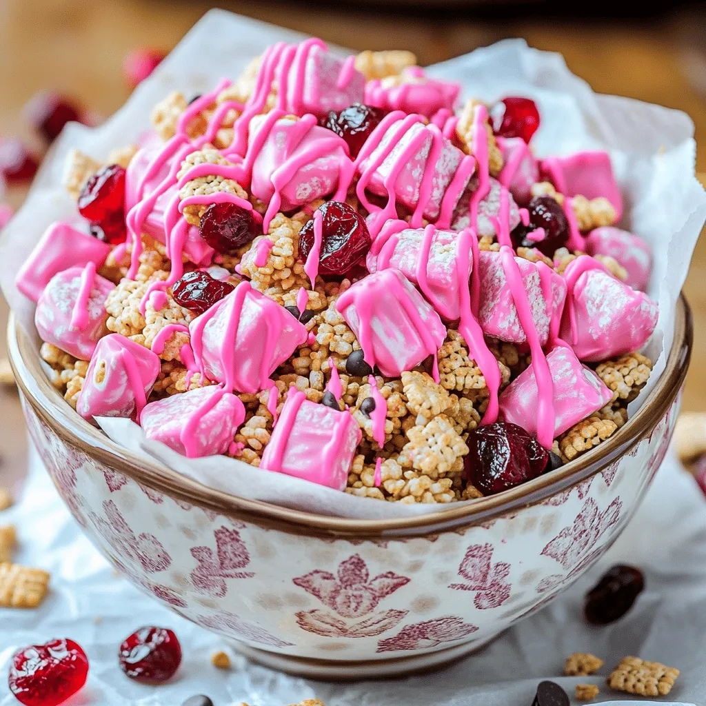 Cherry Cheesecake Puppy Chow Easy Dessert Recipe
