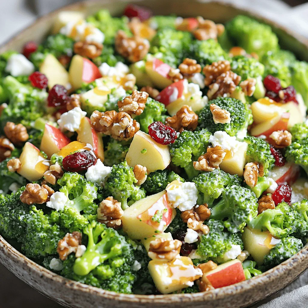 Honeycrisp Apple Broccoli Salad Refreshing and Crunchy