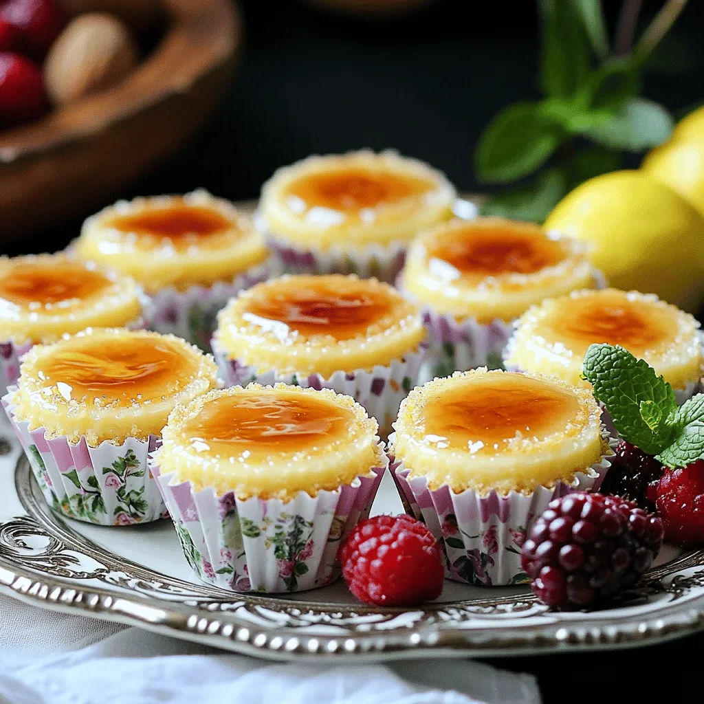 Mini Crème Brûlée Cheesecakes Delightful Easy Treat