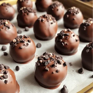 To make these delightful Oreo balls, gather the following items: - 1 package (14.3 oz) Oreo cookies - 8 oz cream cheese, softened - 1 cup semi-sweet chocolate chips - 1 tablespoon vegetable oil - Optional toppings: crushed Oreos, mini chocolate chips, or sprinkles These ingredients create a sweet and creamy treat that everyone loves. If you want to switch things up, here are some alternatives: - Use gluten-free Oreo cookies for a gluten-free treat. - Swap cream cheese for mascarpone for a richer flavor. - Try dark chocolate chips if you prefer a deeper taste. - Choose coconut oil instead of vegetable oil for a hint of coconut flavor. These changes keep the recipe fun and fresh! To make your Oreo balls, you will need a few tools: - Food processor for crushing the Oreos. - Mixing bowl to combine the ingredients. - Baking sheet lined with parchment paper for easy cleanup. - Microwave-safe bowl for melting chocolate. - Fork for dipping the balls in chocolate. Having the right tools makes the process smooth and easy. Enjoy creating these yummy treats! Making Oreo balls is simple and fun. Start by gathering your ingredients. You will need: - 1 package (14.3 oz) Oreo cookies - 8 oz cream cheese, softened - 1 cup semi-sweet chocolate chips - 1 tablespoon vegetable oil - Optional toppings: crushed Oreos, mini chocolate chips, or sprinkles 1. First, take the Oreo cookies and crush them. Use a food processor for this step. Pulse until you get fine crumbs. 2. Next, mix the crushed Oreos with the softened cream cheese in a bowl. Blend until it forms a dough-like texture. 3. Now, roll the mixture into 1-inch balls. Place them on a baking sheet lined with parchment paper. 4. Chill the balls in the fridge for 30 minutes. This helps them firm up. 5. While they chill, melt the chocolate chips. Use a microwave-safe bowl, heating them in 30-second bursts. Stir in between until smooth. 6. Once melted, add vegetable oil to the chocolate for a shiny finish. 7. Take the chilled Oreo balls out. Dip each ball into the melted chocolate. Make sure they are fully coated. 8. Lift them out with a fork. Allow excess chocolate to drip off before placing them back on the baking sheet. 9. If you want, sprinkle toppings on the balls before the chocolate hardens. 10. Finally, place the baking sheet back in the fridge for 15 minutes to let the chocolate set. While I can't show pictures, I can help you visualize each step. Think of the food processor whirring as you crush the Oreos. Imagine the creamy mixture as you blend it with the cream cheese. Picture rolling the dough into perfect little balls. Each step is exciting! - Make sure your cream cheese is soft. This helps mix the ingredients well. - Chill the balls long enough. This step is key to easy dipping. - When melting chocolate, stir often. This prevents burning. - Use a fork to dip the balls. This helps keep your hands clean. - Experiment with toppings. Get creative! Use what you like best. Follow these steps, and you will make delightful Oreo balls with ease. For the full recipe, check out the details above. Enjoy your sweet treat! To get the right texture, you want to mix the cream cheese and crushed Oreos well. Ensure the cream cheese is very soft. This helps it blend smoothly. If your mixture feels too dry, add a bit more cream cheese. If it’s too wet, add more crushed Oreos. One big mistake is not chilling the balls long enough. Chilling helps them firm up. If you skip this step, they may fall apart when dipped in chocolate. Another mistake is not coating them fully in chocolate. Make sure each ball gets a nice, thick layer. Try adding a pinch of sea salt to the chocolate for a nice contrast. You can also mix in different flavors like almond or mint extract to change things up. For a fancy look, use colored sprinkles or drizzle white chocolate over the top. These small changes can make your Oreo balls stand out! If you want the full recipe, check it out! {{image_2}} You can change the flavor of your Oreo balls easily. Start by swapping the regular Oreos for other types. Try using mint, peanut butter, or birthday cake Oreos. Each choice gives a fun twist to the dessert. You can also mix in some flavored extracts. A drop of peppermint or vanilla extract can brighten the taste. The chocolate coating is key, but there are lots of options! Instead of semi-sweet chocolate, try white chocolate or dark chocolate. Each one gives a unique taste. You can also make the chocolate coating with colored candy melts for a festive look. For toppings, crushed nuts, coconut flakes, or even crushed candy canes work well. Get creative with what you like! If you have dietary needs, you can adjust the recipe. Use dairy-free cream cheese and chocolate for a vegan option. Gluten-free Oreos are available, so you can make this treat gluten-free too. Don't hesitate to try different nuts or seeds if you're nut-free. The key is to keep the fun and flavor while meeting your needs. This way, everyone can enjoy these delightful treats! To keep your Oreo balls fresh, place them in an airtight container. I recommend using a container with a tight seal. This method prevents air from getting in. It also keeps them from drying out. You can layer parchment paper between the balls. This way, they won't stick together. When stored properly, Oreo balls can last up to two weeks in the fridge. If you keep them in the freezer, they can last for about three months. Just remember to thaw them in the fridge before serving. This keeps the texture nice and creamy. Freezing Oreo balls is simple. First, let them chill in the fridge for 15 minutes after coating. Next, place them on a baking sheet in a single layer. Once frozen, transfer them to a freezer bag. This prevents them from sticking together. When you want to enjoy them, just take out the amount you need. Let them thaw in the fridge for a few hours. Enjoy your sweet treat! Yes, you can make Oreo balls ahead of time. They stay fresh in the fridge for up to one week. Just store them in an airtight container. If you need more time, freeze them. They can last for up to three months in the freezer. Just thaw them in the fridge before serving. If you don’t have cream cheese, you can use Greek yogurt. It gives a similar creamy texture. You can also try mascarpone cheese for a rich flavor. Another option is cottage cheese, but blend it first for a smoother mix. These substitutes work well in the Oreo balls recipe. You can tell the chocolate coating has set when it feels firm to the touch. It should no longer be sticky. If you see a nice shine, that’s a good sign too. To speed up the process, place the Oreo balls in the fridge. They usually take about 15 minutes to set. Oreo balls are easy to make and fun to share. We covered the ingredients, steps, and tips that ensure sweet success. You learned about variations to suit your taste and how to store them. Remember to avoid common mistakes for the best results. With just a few ingredients and some creativity, you can make delightful treats. Try these ideas, and enjoy the smiles they bring. Happy making!