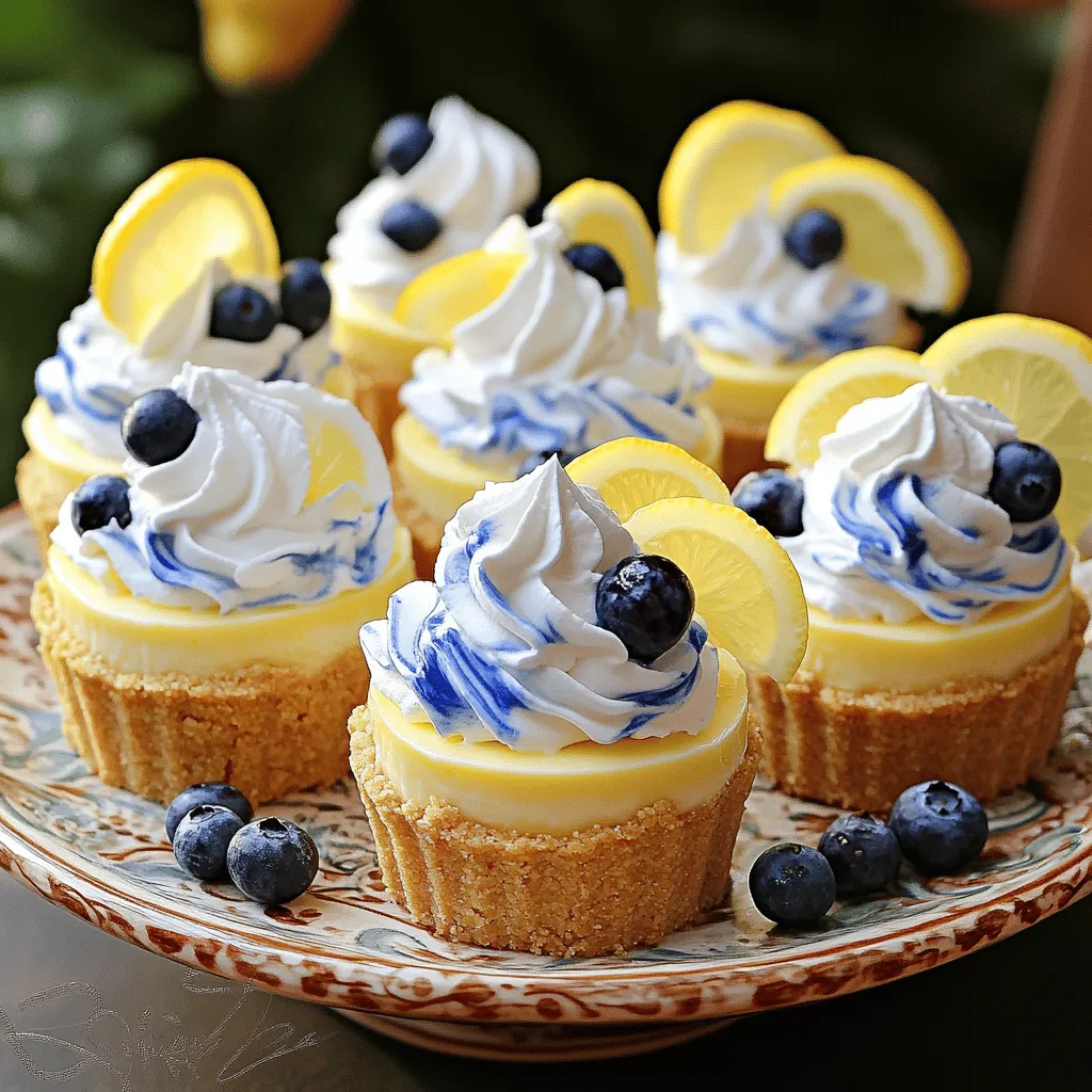 Mini Lemon Blueberry Cheesecakes Simple and Sweet Treat