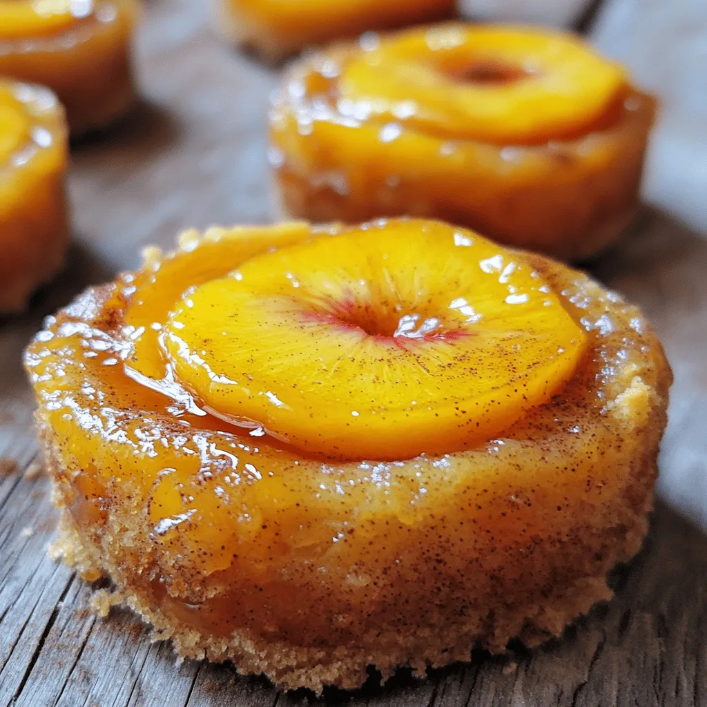 Peach Upside Down Mini Cakes Delightful and Easy Treat
