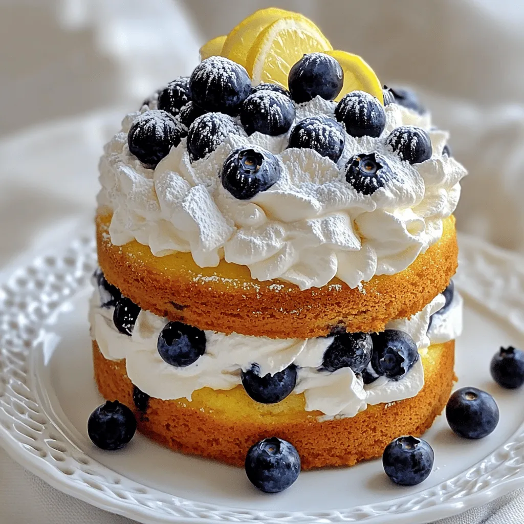 - 1 ½ cups all-purpose flour - 2 tsp baking powder - ½ tsp salt - ½ cup unsalted butter, softened - 1 cup granulated sugar - 2 large eggs - 1 tsp vanilla extract - ½ cup milk - 1 ½ cups fresh blueberries (divided) - 1 cup heavy cream - 2 tbsp powdered sugar - Zest of 1 lemon - 1 tsp lemon juice To make the Nova Scotia Blueberry Cream Cake, you need simple ingredients. Fresh blueberries give this cake its special flavor. Start with all-purpose flour for the base. Baking powder helps the cake rise. Salt balances the sweetness. Use softened unsalted butter for a creamy texture. Granulated sugar adds sweetness and a light color. You’ll need two large eggs for richness. Vanilla extract adds a warm note. Milk keeps the batter moist. Don’t forget the blueberries! They burst with flavor in every bite. For the whipped cream topping, heavy cream is key. Powdered sugar sweetens and thickens it. Lemon zest and juice add a bright touch. These ingredients together create a delightful cake experience. Need all the details? Check the Full Recipe for step-by-step guidance. - Preheat the oven to 350°F (175°C). - Grease and flour a 9-inch round cake pan. - In a medium bowl, sift together the flour, baking powder, and salt. Set aside. - In a large mixing bowl, cream together the softened butter and granulated sugar until light and fluffy. This step is key for a soft cake. - Add eggs one at a time, mixing well after each addition, then stir in the vanilla extract. This helps the eggs blend well into the mix. - Add the dry ingredients to the wet mixture alternately with the milk. Start and end with the dry mix. This keeps the batter smooth and airy. - Gently fold in blueberries after coating them lightly with flour. This stops them from sinking. - Pour the batter into the prepared cake pan and spread evenly. - Bake for 30-35 minutes. Check with a toothpick. Let it cool in the pan for 10 minutes before moving to a wire rack. For the full recipe, check the details above. Coating blueberries in flour is key. It helps the berries stay suspended in the cake batter. Without flour, the blueberries sink to the bottom. This can make your cake look uneven. To flour the blueberries, toss them gently with a bit of flour in a bowl. For great whipped cream, start with cold heavy cream. Use a clean mixing bowl and beaters. Beat the cream on medium speed until soft peaks form. This means the cream holds its shape but is still soft. Then, add powdered sugar, lemon zest, and juice. Mix until smooth and fluffy. Serving your cake well makes a big impact. Dust the top with powdered sugar for a touch of elegance. Use white plates to highlight the colors of the cake. A sprig of mint can add a bright pop beside each slice. You can also place fresh blueberries on top for a fun look. {{image_2}} You can switch up the flavor in your Nova Scotia Blueberry Cream Cake. Instead of vanilla extract, try almond extract. Almond adds a nutty twist that pairs well with blueberries. You can also use lemon or orange extract for a bright taste. Each choice brings its own charm to the cake. While blueberries shine in this recipe, you can explore other berries too. Raspberries bring a tart flavor that complements the cream. Blackberries have a sweet and juicy taste that works well. You can even mix different berries for a fun medley. Just make sure to adjust the sugar if needed, depending on the berry's sweetness. If you need gluten-free options, substitute all-purpose flour with a gluten-free mix. Many brands offer great alternatives that work well in cakes. For a dairy-free version, replace butter with coconut oil and use almond or soy milk. You can also use coconut cream in place of heavy cream to whip up a rich topping. These swaps allow everyone to enjoy a slice. Feel free to get creative with these ideas. Cooking is all about experimenting and finding what you love! For the complete recipe, check the [Full Recipe]. To keep your Nova Scotia Blueberry Cream Cake fresh, store it in the fridge. First, slice the cake into pieces. Then, place the slices in an airtight container. This will help keep the cake moist. You can also wrap the cake in plastic wrap. Make sure it is tightly sealed. The cake will last in the fridge for about 3 to 4 days. If you want to save some cake for later, freezing is a great choice. Start by slicing the cake. Wrap each slice in plastic wrap. Then, put the wrapped slices in a freezer bag. Label the bag with the date. The cake will stay good for about 2 to 3 months in the freezer. To enjoy it later, just thaw overnight in the fridge. When you’re ready to eat leftover cake, reheating it right is key. Take a slice of cake out of the fridge. Place it on a microwave-safe plate. Heat it in the microwave for about 10 to 15 seconds. This warms the cake without drying it out. For a lovely touch, add a dollop of fresh whipped cream on top. Enjoy your cake like it’s fresh from the oven! When stored properly, this cake can last up to five days in the fridge. Keep it covered to maintain its moisture. If you want it to last longer, you can freeze it. Just slice it first, wrap each slice well, and store them in a freezer bag. This way, it can last up to three months. Yes, you can use frozen blueberries in this recipe. They work well, but keep in mind they may add more moisture to the batter. If you use frozen blueberries, do not thaw them first. Just toss them straight into the batter. This helps keep them intact and adds a nice pop of flavor. This cake pairs well with a variety of drinks. A hot cup of tea or a glass of lemonade complements it nicely. You can also serve it with vanilla ice cream or fresh whipped cream for extra indulgence. For a fun twist, a scoop of blueberry sorbet can be a refreshing addition. Absolutely! Nova Scotia Blueberry Cream Cake is perfect for birthday parties, family gatherings, or brunch events. Its light flavor and beautiful presentation make it a show-stopper. You can even decorate it with fresh blueberries and mint leaves to elevate its appeal for any celebration. No special equipment is needed for this recipe. You will need basic kitchen tools like mixing bowls, a whisk, and a cake pan. A hand mixer or stand mixer makes the process easier, but you can mix by hand if needed. Just ensure you have measuring cups and spoons for accuracy. This cake has roots in the rich farming culture of Nova Scotia, Canada. The province is famous for its wild blueberries, which grow abundantly in the region. Locals have enjoyed this cake for generations, showcasing the sweet, tart flavor of blueberries in a delightful dessert. For the complete recipe and details, check out the [Full Recipe] link. This blog post covered the delicious Nova Scotia Blueberry Cream Cake. You learned about selecting the best ingredients, step-by-step baking instructions, and unique tips for success. Feel prepared to impress family and friends with your baking. Try out different variations for exciting flavors. Remember, this cake is perfect for any occasion. Each bite showcases fresh blueberries and creamy goodness. Enjoy experimenting and sharing this treat. Your kitchen adventures start now!