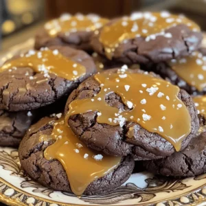 - 1 cup all-purpose flour - 1/2 cup unsweetened cocoa powder - 1/2 teaspoon baking soda - 1/4 teaspoon salt - 1/2 cup unsalted butter, softened - 1/2 cup granulated sugar - 1/2 cup brown sugar, packed - 1 large egg - 1 teaspoon vanilla extract - 1 cup semi-sweet chocolate chips - 1/2 cup caramel sauce (store-bought or homemade) - Sea salt flakes for garnish For these salted caramel chocolate cookies, use simple and fresh ingredients. The dry ingredients create the cookie's base. Flour and cocoa powder give the cookie its structure and rich chocolate taste. Baking soda helps it rise while salt enhances the flavors. The wet ingredients include softened butter, which adds creaminess. Granulated sugar and brown sugar provide the right amount of sweetness. The egg binds everything together, and vanilla extract gives the cookies a warm flavor. Don’t forget the mix-ins! Semi-sweet chocolate chips add melty goodness. The caramel sauce brings a sweet and salty twist. Lastly, sea salt flakes on top make each bite truly special. For the full recipe, refer to the instructions above. Get ready to enjoy these delicious cookies! - Preheat the oven to 350°F (175°C). - In a medium bowl, whisk together: - 1 cup all-purpose flour - 1/2 cup unsweetened cocoa powder - 1/2 teaspoon baking soda - 1/4 teaspoon salt - In a large bowl, beat together: - 1/2 cup unsalted butter, softened - 1/2 cup granulated sugar - 1/2 cup brown sugar until light and fluffy. - Add to the butter mixture: - 1 large egg - 1 teaspoon vanilla extract. - Mix until smooth. - Gradually add the dry ingredients to the wet ingredients. - Fold in: - 1 cup semi-sweet chocolate chips. - Using a tablespoon, drop rounded balls of dough onto a baking sheet. - Space them about 2 inches apart. - Create small indentations in the center of each cookie. - Fill with: - 1/2 cup caramel sauce. - Bake for 10-12 minutes until the edges set. - Remove and sprinkle with sea salt flakes while warm. - Let cool for 5 minutes before transferring to a wire rack. I shared the full recipe so you can see how easy it is! Enjoy baking these delicious salted caramel chocolate cookies! To make your cookies soft and chewy, don't overmix the dough. Mix just until the dry ingredients disappear. This keeps the cookies tender. Chill the dough for at least 30 minutes. This helps the cookies hold their shape while baking. For added flair, drizzle extra caramel on top after baking. It makes for a nice presentation. Using flavored sea salt can elevate the taste. Try smoked salt or chocolate-infused salt for a fun twist. Overbaking or underbaking can ruin your cookies. Keep an eye on them during the last few minutes. Aim for slightly underbaked centers. Also, double-check your ingredient measurements. Even a small mistake can change the outcome of your cookies. For the full recipe, follow the steps closely to enjoy those delicious salted caramel chocolate cookies. {{image_2}} You can easily make these cookies even better. Try adding nuts or toffee bits for a crunch. Walnuts or pecans work great. You can also swap chocolate types. Use dark chocolate for a richer taste. White chocolate can give a sweet twist. If you need gluten-free cookies, use almond flour instead of regular flour. This change keeps the taste amazing. For vegan treats, you can replace butter with coconut oil. Swap the egg with flaxseed meal mixed with water. Both options work well and keep the cookies tasty. Want to celebrate the seasons? In fall, add pumpkin spice for a cozy flavor. Just a teaspoon is enough. For winter holidays, try peppermint extract. It adds a festive touch. You can even mix in crushed candy canes for extra fun. To keep your salted caramel chocolate cookies fresh, store them in an airtight container. This step keeps moisture out and helps maintain a chewy texture. If you live in a warm area, refrigeration is a good idea. Just make sure to allow them to come to room temperature before enjoying. You can freeze baked cookies to enjoy later. Place cooled cookies in a single layer in a freezer-safe bag. Make sure to seal it well to keep out air. When you want to eat one, take it out and let it thaw at room temperature for about 30 minutes. You can also pop it in the microwave for a few seconds to warm it up. These cookies last about a week at room temperature. Keep an eye on them for signs of staleness. If they feel hard or dry, it's time to toss them. The goal is to enjoy them while they’re still soft and delicious. If you need a butter substitute, try these options: - Coconut oil: Use it in equal amounts for a slight coconut flavor. - Vegan butter: This works well for a similar texture and flavor. These substitutes will keep your cookies rich and tasty. Yes, you can skip cocoa powder! Here are some ideas: - Vanilla extract: Increase the amount to enhance flavor. - White chocolate chips: Swap in for a sweet twist. You can still enjoy delicious cookies without cocoa. Making caramel sauce is easy! Follow these steps: 1. In a saucepan, heat 1 cup of sugar over medium heat. 2. Stir constantly until it melts and turns amber. 3. Carefully add 1/2 cup of heavy cream and stir until smooth. 4. Remove from heat and add a pinch of salt. Let it cool before using in your cookies. This sauce will add sweetness and a lovely texture. In this post, we covered a simple cookie recipe with dry and wet ingredients, mix-ins, and toppings. I shared tips for perfect texture and common baking mistakes to avoid. I also listed fun variations and storage info to keep your cookies fresh. With this knowledge, you can create delicious cookies that suit your taste. Enjoy baking and experimenting with flavors!
