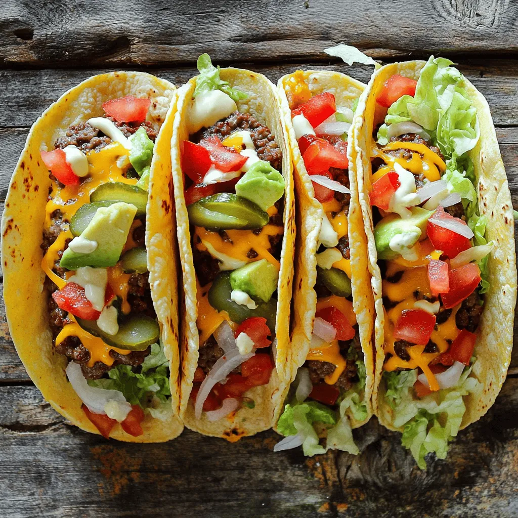 Smash Burger Tacos Flavorful and Fun Meal Idea