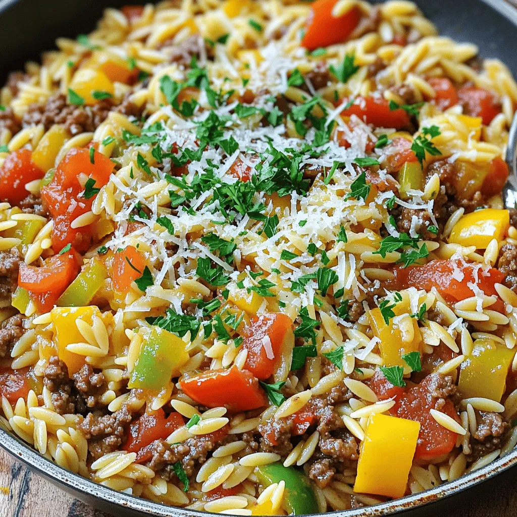 Ground Beef Orzo Satisfying and Simple Recipe
