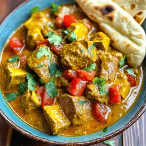 For this tasty curry, you need: - 2 lbs lamb shoulder, cut into 1-inch cubes - 2 tablespoons vegetable oil - 2 large onions, finely chopped - 4 cloves garlic, minced - 1 tablespoon ginger, minced - 3-4 green chilies, slit lengthwise (adjust to taste) - 2 teaspoons cumin seeds - 1 tablespoon coriander powder - 1 tablespoon garam masala - 1 teaspoon turmeric powder - 1 can (14 oz) diced tomatoes (with juice) - 1 cup coconut milk - 1/2 cup plain yogurt - Salt to taste - Fresh cilantro, chopped, for garnish These ingredients create a rich and hearty dish. The lamb shoulder gives a tender texture after slow cooking. The spices, like cumin and garam masala, bring warmth and depth. You can add several optional ingredients to make your curry even better: - 1 tablespoon lemon juice for brightness - 1 teaspoon sugar to balance flavors - 1 cup mixed vegetables, like peas or carrots, for extra nutrition - 1-2 bay leaves for an aromatic touch Using these optional ingredients can give your curry unique twists. Lemon juice adds zing, while sugar balances spice. Serve your curry with delicious sides to round out the meal: - Steamed basmati rice for a classic pairing - Soft naan or roti to soak up the sauce - A side salad with cucumber and yogurt for freshness These accompaniments add balance and enhance the overall dining experience. They work well with the rich flavors of the curry. For the full recipe, check the recipe section above. First, gather all your ingredients. It helps to have everything ready. You will need: - 2 lbs lamb shoulder, cut into 1-inch cubes - 2 tablespoons vegetable oil - 2 large onions, finely chopped - 4 cloves garlic, minced - 1 tablespoon ginger, minced - 3-4 green chilies, slit lengthwise (adjust to taste) - 2 teaspoons cumin seeds - 1 tablespoon coriander powder - 1 tablespoon garam masala - 1 teaspoon turmeric powder - 1 can (14 oz) diced tomatoes (with juice) - 1 cup coconut milk - 1/2 cup plain yogurt - Salt to taste - Fresh cilantro, chopped, for garnish Chop the onions and mince the garlic and ginger. Slit the green chilies for heat. This prep work makes cooking easy. Start by heating vegetable oil in a skillet over medium heat. Add cumin seeds and let them sizzle for about 30 seconds. This step releases their flavor. Next, add the chopped onions. Sauté them until they turn golden brown, which takes about 8-10 minutes. Then, mix in the minced garlic, ginger, and green chilies for another 2-3 minutes. Now, lower the heat and stir in the coriander powder, garam masala, and turmeric. Mix the spices well with the onion mixture. In your slow cooker, place the lamb cubes. Season them with salt. Pour the sautéed mixture over the lamb. Then, add the diced tomatoes, coconut milk, and yogurt. Stir everything to coat the lamb with the sauce. Cover the slow cooker and set it to cook. Choose low for 6-8 hours or high for 4-5 hours. The lamb should be tender when done. When the cooking time is up, taste the curry. Adjust the seasoning if needed. Let it rest for 10 minutes before serving. Serve the curry in a vibrant bowl. Pair it with naan or rice. Top with fresh cilantro for a burst of color and flavor. For the complete recipe, check the [Full Recipe]. To get the best taste from your lamb curry, try these tips: - Use fresh spices. Fresh spices give the dish a richer flavor. - Marinate the lamb. Letting the lamb sit with spices and yogurt enhances its taste. - Sauté the onions until golden. This step builds a deep, sweet flavor base. - Cook low and slow. The longer you cook, the more tender and flavorful the lamb becomes. Watch out for these common errors: - Skipping the browning step. If you don’t brown the onions and spices, the curry lacks depth. - Adding too much liquid. Too much liquid can dilute the flavor. Stick to the recipe. - Not adjusting salt. Taste as you go. Salt brings out the flavors in the curry. Pair your lamb curry with these sides for a complete meal: - Basmati rice. Its light flavor complements the rich curry. - Naan bread. Use naan to scoop up the curry for a fun dining experience. - Raita. This yogurt dish cools the palate and balances the spice. For the full recipe, check out Easy Slow Cooked Indian Lamb Curry. {{image_2}} You can use other meats in this curry. Chicken or beef works well. Choose boneless cuts for easy cooking. If using chicken, reduce cooking time. Cook it for 4-6 hours on low. For beef, use chuck roast. Cook it for 8 hours on low for tender meat. To make a vegetarian curry, skip the meat. Use chickpeas or paneer instead. Replace lamb with 2 cans of chickpeas. Drain and rinse them before adding. For paneer, cut it into cubes and add it towards the end. Cook for 6-8 hours on low. This way, you keep the flavors rich and delicious. You can change the spices for new flavors. Try adding mustard seeds for a nice crunch. Use curry powder for a different taste. Garam masala can be swapped with curry leaves. You can also add a dash of cinnamon for warmth. Experiment and find your favorite blend! For the full recipe, check out Easy Slow Cooked Indian Lamb Curry. After enjoying your Easy Slow Cooked Indian Lamb Curry, you might have some leftovers. To keep them fresh, let the curry cool to room temperature. Then, transfer it to an airtight container. Make sure to seal it well. This will help prevent any spills or odors in your fridge. Store the container in the fridge for up to three days. When you want to enjoy your leftovers, reheating is key. You can use a microwave or stovetop. If using a microwave, place the curry in a bowl. Cover it loosely and heat for two to three minutes. Stir halfway through to ensure even heating. If using a stovetop, pour the curry into a pot. Heat it over low heat, stirring occasionally, until it's hot throughout. This will keep the flavors intact. If you want to save your curry for later, freezing is a great option. First, allow the curry to cool completely. Then, pour it into freezer-safe bags or containers. Leave some space at the top, as the curry will expand when frozen. Label the bags with the date. You can freeze it for up to three months. When you’re ready to eat, thaw it in the fridge overnight before reheating. Enjoy your delicious meal at your convenience! For the complete recipe, check out the Full Recipe link. Yes, you can use beef or chicken instead of lamb. Each meat will change the taste. Beef takes longer to cook, while chicken cooks faster. Adjust cooking times based on the meat you choose. If using chicken, aim for 4-5 hours on low. For beef, stick with 6-8 hours on low. To change the spice level, tweak the green chilies. Use fewer chilies for less heat. You can also remove seeds for a milder flavor. If you like it spicy, add more chilies or a pinch of cayenne. Always taste as you go. This will help you get the right balance. A standard slow cooker works great for this lamb curry. Choose one with a capacity of at least 4 quarts. This size holds all the ingredients well. If you have a programmable model, it can help with cooking times. Just follow the instructions in the Full Recipe for best results. In this guide, we covered how to make an easy slow-cooked Indian lamb curry. We went through the main and optional ingredients, step-by-step instructions, and tips for flavor. I shared variations, storage info, and answered common questions. Making this curry is fun and rewarding. Use these tips to create a dish you love. Enjoy your cooking adventure and the great taste of your homemade curry!