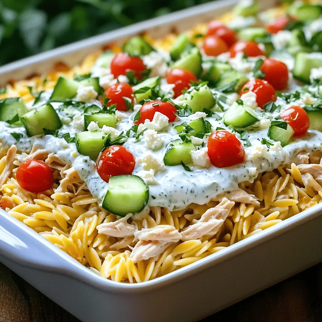Dump-and-Bake Chicken Tzatziki Casserole Delight