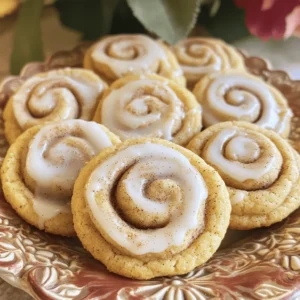 To make Soft & Chewy Cinnamon Roll Cookies, you need some key ingredients. Here’s what you will gather: - 2 1/4 cups all-purpose flour - 1/2 teaspoon baking soda - 1 teaspoon baking powder - 1/2 teaspoon salt - 1 teaspoon ground cinnamon - 3/4 cup unsalted butter, softened - 1 cup brown sugar, packed - 1/2 cup granulated sugar - 1 large egg - 1 tablespoon vanilla extract - 1/2 cup powdered sugar (for icing) - 1-2 tablespoons milk (for icing) These ingredients create a soft and chewy cookie that tastes just like cinnamon rolls. The blend of butter, sugars, and cinnamon gives these cookies a rich flavor. The soft butter helps the dough mix well, making it easy to work with. The baking soda and baking powder give the cookies their rise. The egg adds moisture and binds everything together. Ground cinnamon is the star flavor here, making each bite taste warm and inviting. Once baked, you’ll drizzle icing made from powdered sugar and milk on top. This sweet touch completes the cookies and adds a nice finish. For the full recipe, check the [Full Recipe] details. First, you need to preheat your oven to 350°F (175°C). This helps the cookies bake evenly. While the oven heats, line a baking sheet with parchment paper. This makes clean-up easy and keeps the cookies from sticking. Now, in a mixing bowl, whisk together these dry ingredients: - 2 1/4 cups all-purpose flour - 1/2 teaspoon baking soda - 1 teaspoon baking powder - 1/2 teaspoon salt - 1 teaspoon ground cinnamon Mix well and set this bowl aside. Next, we’ll work on the dough. In a large bowl, cream together the softened butter and sugars. You can use a hand mixer or a stand mixer for this. Mix until the batter looks light and fluffy. Then, add one large egg and one tablespoon of vanilla extract to the butter mix. Stir until everything is well combined. This will give your cookies a rich flavor. Now, it’s time to combine the dry and wet ingredients. Gradually add the bowl of dry ingredients to the butter mixture. Be sure to mix gently until it's just combined. Over-mixing can make the cookies tough. Using a cookie scoop or a tablespoon, drop the dough onto your prepared baking sheet. Space each cookie about 2 inches apart. This allows them room to spread while baking. Bake them for 10-12 minutes. The edges should turn slightly golden, while the centers may look a bit underbaked. They will firm up as they cool. While the cookies bake, prepare the icing by mixing together 1/2 cup of powdered sugar and 1-2 tablespoons of milk. Whisk until smooth. Once the cookies cool slightly, drizzle the icing on top. You can find the full recipe [here] for more details on these soft and chewy cinnamon roll cookies! - Importance of not over-mixing: When you mix the dough, stop as soon as you see no dry flour. Over-mixing makes cookies tough instead of soft and chewy. - Checking for doneness: Look for slightly golden edges. The centers may look underbaked, but they will firm up as they cool. - Arranging cookies for visual appeal: Place cookies on a nice plate with space between them. This makes them look inviting and ready to eat. - Enhancing flavor with cinnamon sprinkles: After icing, sprinkle a little cinnamon on top. This adds color and boosts the cinnamon flavor. - Mismeasuring ingredients: Use a kitchen scale or measuring cups carefully. Too much flour or sugar can change the cookie's texture. - Not allowing cookies to cool properly: Let cookies cool on the baking sheet for a few minutes first. This helps them set before moving to a wire rack. {{image_2}} You can make your cinnamon roll cookies even better by adding nuts or chocolate chips. - Adding nuts: Chopped walnuts or pecans add crunch and flavor. Mix in about 1/2 cup of nuts when you combine your dry and wet ingredients. - Incorporating chocolate chips: Add 1/2 cup of chocolate chips to the dough. The sweet chocolate pairs well with cinnamon and makes each bite special. The right frosting can elevate your cookies. Here are some tasty options. - Cream cheese icing option: For a rich taste, mix 4 ounces of softened cream cheese with powdered sugar and a little milk. This gives a tangy twist to your cookies. - Glaze variations: You can create a simple glaze. Just mix powdered sugar with lemon or vanilla extract and a bit of milk. This adds a fresh flavor to the cookies. If you have special dietary needs, you can still enjoy these cookies. - Gluten-free flour alternatives: Use a 1:1 gluten-free flour mix instead of all-purpose flour. This keeps the texture soft and chewy. - Vegan adaptations: To make the cookies vegan, replace the egg with a flax egg. Mix 1 tablespoon of ground flaxseed with 2.5 tablespoons of water. Let it sit until it thickens. Also, use vegan butter in place of regular butter. These variations let you customize your soft and chewy cinnamon roll cookies. Explore these ideas to find your favorite twist on this classic treat. For detailed instructions, check the Full Recipe. To keep your cookies fresh, store them in an airtight container. You can use glass jars or plastic containers. Place parchment paper between layers if stacking them. This helps avoid sticking and keeps them soft. Store them at room temperature away from heat and moisture. You can freeze cookie dough for later use. Scoop the dough into balls and place them on a baking sheet. Freeze the balls for about an hour. Once frozen, transfer them to a zip-top bag. You can store them for up to three months. When you're ready to bake, just take them out and let them thaw for 20 minutes. Bake them as directed, adding a couple of extra minutes to the time. At room temperature, these cookies last about a week. If you store them well, they can stay soft and tasty. Look for signs of spoilage, like hardening or a strange smell. If they feel dry or crumbly, it’s time to toss them. Enjoy the Soft & Chewy Cinnamon Roll Cookies, but always keep an eye on freshness! You can tell when the cookies are done by checking the edges. Look for a light golden color around the edges. The centers may look a bit soft, and that is normal. This slight underbaking helps keep them chewy. When you take them out, they will continue to cook on the baking sheet. Yes, you can make the dough ahead of time. Prepare the dough and shape it into a log. Wrap it in plastic wrap and refrigerate for up to three days. You can also freeze the dough for up to three months. Just slice and bake when you are ready for fresh cookies. If you need to replace butter, you have options. You can use coconut oil, vegetable oil, or even margarine. Each option changes the flavor a bit, but they all work well. Just ensure that the fat is softened before mixing to keep your cookies soft and chewy. To keep your cookies soft, do not over-mix the dough. Mix just until the dry ingredients are combined. Also, take them out of the oven when they look slightly underbaked. The cookies will set as they cool, keeping them soft. Another tip is to store them in an airtight container to lock in moisture. This blog post covered all you need to know about baking cookies. We started with the list of ingredients, which sets a solid base. Next, I shared step-by-step instructions for making the dough and tips for baking. Common mistakes could ruin your cookies, so I highlighted important things to avoid. We also explored fun variations, storage advice, and answers to frequently asked questions. Now you’re ready to bake perfect cookies with ease! Enjoy your time in the kitchen and treat yourself.