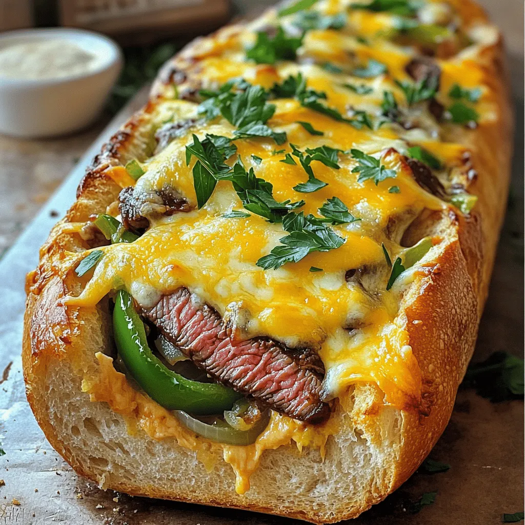Philly Cheesesteak Cheesy Bread Flavorful Delight