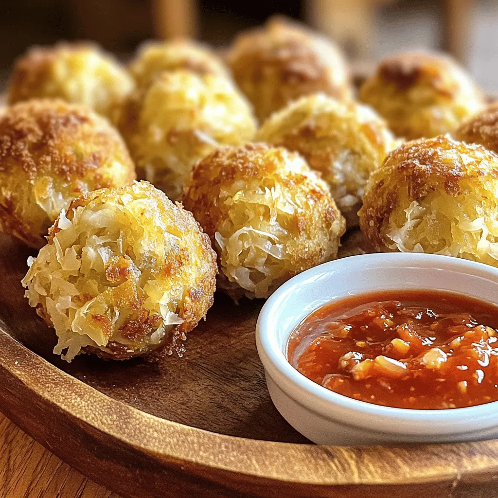 Reuben Balls with Spicy Thousand Island Dipping Sauce