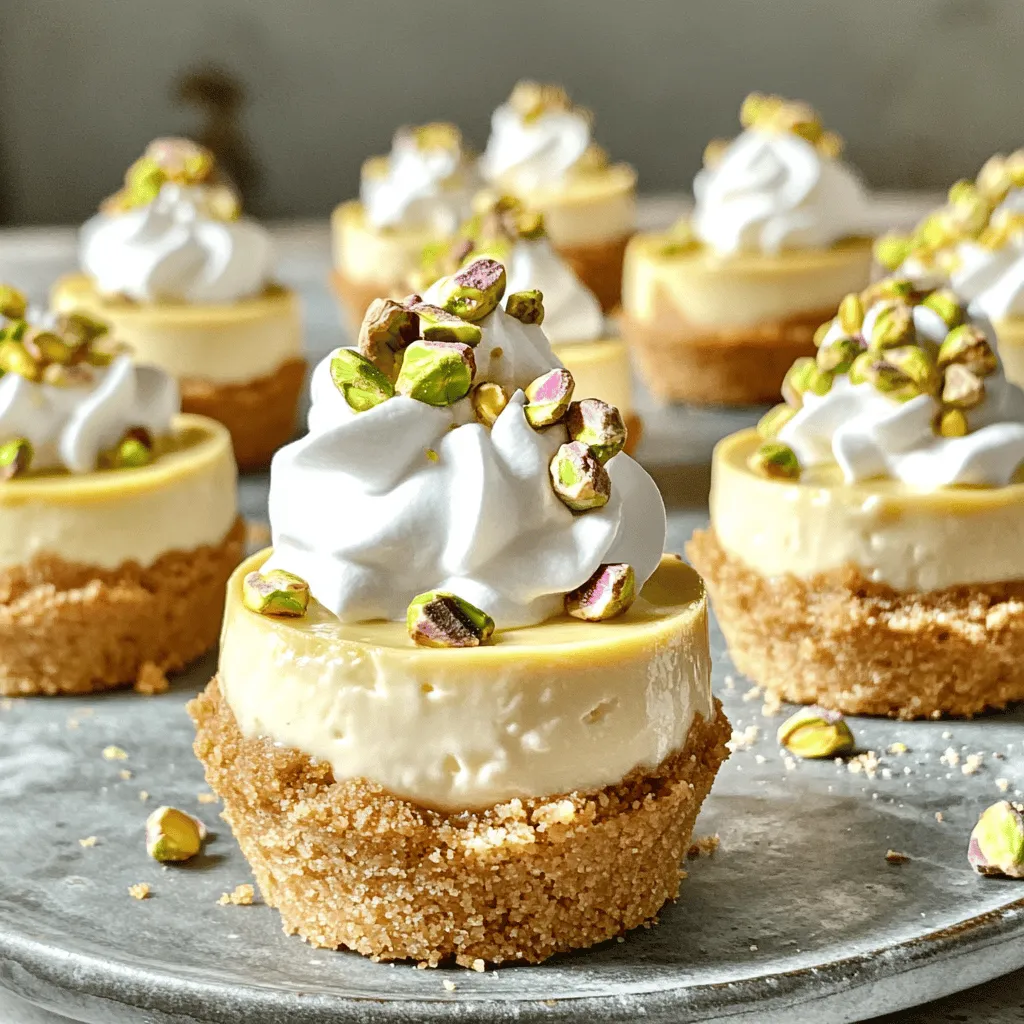 Pistachio and Coffee Mini Cheesecakes Tasty Delight