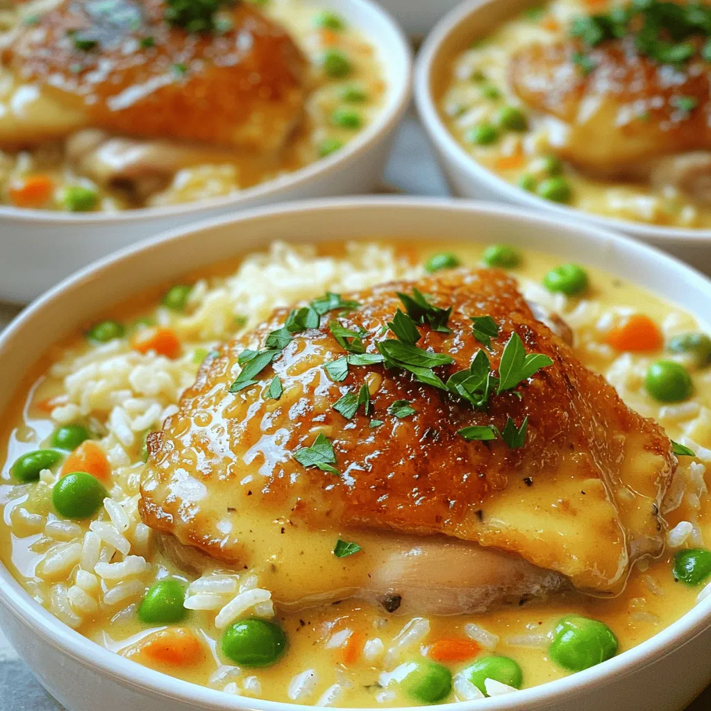 Creamy Smothered Chicken and Rice Comforting Dish