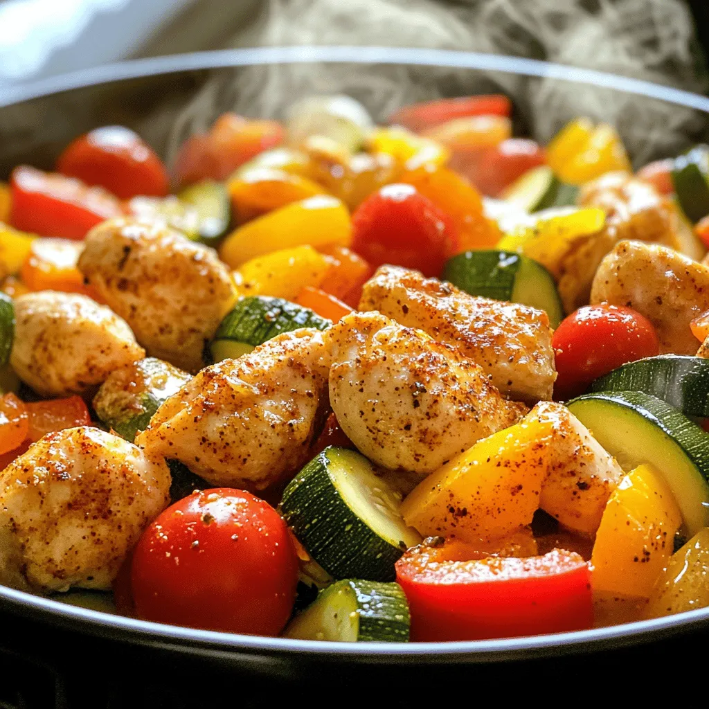 Quick Air Fryer Chicken and Vegetables in 15 Minutes