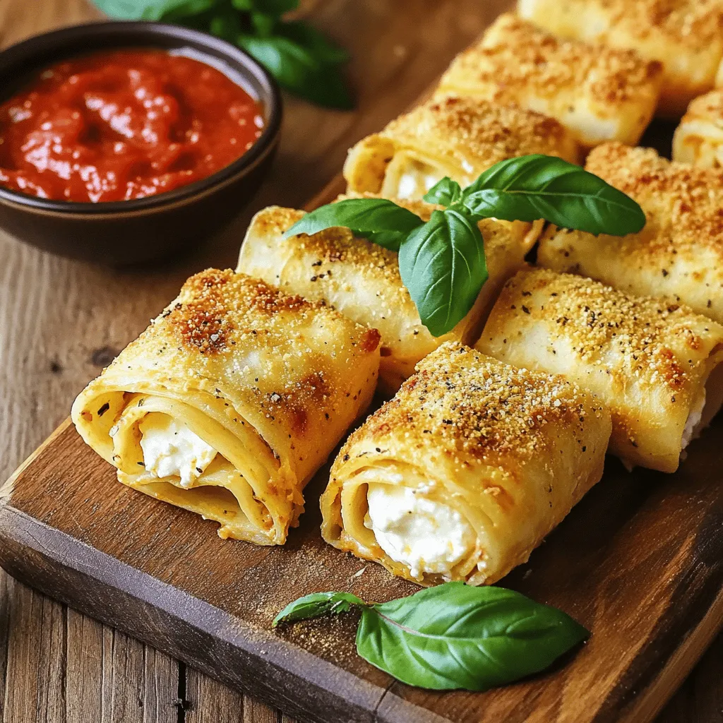 To make Easy Air Fryer Lasagna Fritta, you need: - 9 lasagna noodles, cooked and cooled - 1 cup ricotta cheese - 1 cup mozzarella cheese, shredded - 1/2 cup Parmesan cheese, grated - 1 egg - 1 teaspoon Italian seasoning - Salt and pepper to taste - 1 cup marinara sauce, for dipping - 1 cup seasoned breadcrumbs (can use gluten-free) - Olive oil spray If you want to swap some ingredients, here are my tips: - Instead of ricotta cheese, use cottage cheese for a lower-fat option. - You can replace mozzarella with provolone for a bolder flavor. - For Parmesan, try pecorino if you like a stronger taste. - If you need gluten-free breadcrumbs, crushed nuts or oats work well. To make this dish, you will need: - An air fryer, ideally with a basket style for even cooking. - Mixing bowls for blending the cheese and egg. - Utensils like a spatula and measuring cups. Using these tools helps you create a tasty meal with ease. For the full recipe, check the details above. Start by cooking your lasagna noodles. Follow the package instructions carefully. Once they are cooked, drain the noodles and lay them flat on a clean surface to cool. This step is key, as it prevents sticking and makes rolling easier. In a mixing bowl, combine the ricotta, mozzarella, Parmesan, egg, and seasonings. Mix everything well until it forms a smooth and even mixture. This cheese blend will add rich flavor and creaminess to your lasagna fritta, making each bite delicious. Take one lasagna noodle and place about 2 tablespoons of the cheese mixture in the center. Roll the noodle up carefully, starting from one end. You can use a toothpick to hold it together if needed. Repeat this process with all the noodles. Next, dip each rolled noodle into the seasoned breadcrumbs. Make sure to coat them fully and press gently, so the breadcrumbs stick well. Preheat your air fryer to 350°F (175°C). Arrange the breaded lasagna sticks in a single layer in the air fryer basket. Spray them lightly with olive oil for that extra crispiness. Cook for about 8-10 minutes, flipping them halfway through. You want them to be golden brown and crispy. Once done, remove the fritta from the air fryer and let them cool for a minute before serving. Enjoy these tasty bites with a side of marinara sauce for dipping. For the full recipe, check out the details above. To get that perfect crunch, always use olive oil spray. This helps the fritta brown nicely. A light coat makes all the difference. When cooking, arrange the fritta in a single layer. This ensures even cooking. If they stack, some might not get crispy. Flip them halfway through cooking for even browning. Serve your lasagna fritta hot with marinara for dipping. It adds great flavor and moisture. For parties, place them on a wooden board. Add a small bowl of marinara in the middle. This makes for a fun and tasty presentation. If your fritta are soggy, they may need more time in the air fryer. Try cooking them longer at the same temperature. If they burn, check your air fryer settings. Models can vary, so adjust the temperature if needed. Always keep an eye on them while cooking. {{image_2}} You can switch up the cheese in this recipe for fun. Try using provolone or gouda for a different taste. Mixing in some ricotta with fresh herbs can boost the flavor, too. Basil, oregano, or parsley can add a nice twist. Want to make it heartier? Add ground beef, sausage, or chicken to the cheese mix. Sautéed spinach, mushrooms, or zucchini can also work great. These extras bring color and taste, making every bite more exciting. You can even sprinkle in some crushed red pepper for a spicy kick! If you need gluten-free, use gluten-free lasagna noodles. There are also great gluten-free breadcrumbs available. For a vegan twist, swap ricotta with tofu or cashew cheese. Use a flaxseed mix as an egg alternative. These options keep the dish tasty while meeting your dietary needs. To keep your leftover lasagna fritta fresh, follow these steps: - Refrigeration: Place cooled fritta in an airtight container. They can last up to 3 days in the fridge. Make sure to separate layers with parchment paper to prevent sticking. - Freezing: For longer storage, freeze the fritta. Place them in a single layer on a baking sheet. Once frozen, transfer them to a freezer-safe bag or container. They can last for up to 3 months. To enjoy your fritta again without losing that crispy texture, use these methods: - Oven Method: Preheat your oven to 375°F (190°C). Place fritta on a baking sheet and heat for about 10-12 minutes. This keeps them crispy. - Air Fryer Method: Preheat your air fryer to 350°F (175°C). Cook for 5-7 minutes. Check them halfway to ensure they heat evenly. With these tips, your lasagna fritta will taste just as good as when you first made them! For the complete steps, check the Full Recipe. Cooking air fryer lasagna fritta takes about 8 to 10 minutes. Preheat your air fryer to 350°F (175°C) before adding the fritta. This helps them cook evenly. Flip the fritta halfway through to ensure they brown nicely on both sides. Yes, you can prepare lasagna fritta in advance. Assemble the fritta and store them in the fridge for up to 24 hours. Just make sure to cover them well. When you’re ready to cook, take them out and let them sit for a few minutes before air frying. While marinara is a classic choice, try other sauces too. Alfredo sauce adds a creamy touch. You can also use pesto for a fresh flavor. Ranch dressing gives a fun twist, making it a crowd-pleaser. For the full recipe details, check out the full recipe section above. In this article, we explored making tasty lasagna fritta. We covered all the key ingredients and their substitutes. You learned about essential tools, step-by-step cooking instructions, and tips for perfecting each batch. We also discussed fun variations to try and how to store leftovers properly. Now, you can make this dish with confidence. Enjoy the process of cooking and share it with friends and family. Your lasagna fritta will impress everyone!