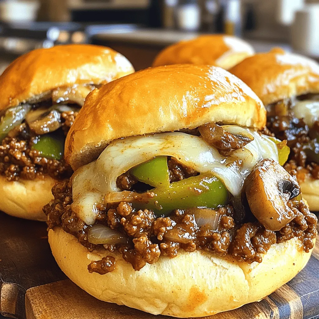 Philly Cheesesteak Sloppy Joes Flavorful and Easy Meal