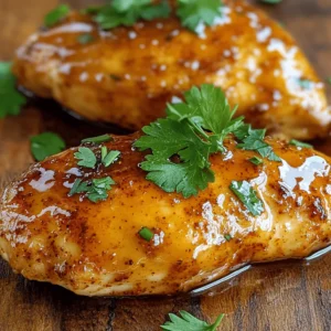- 4 boneless, skinless chicken breasts - 1/4 cup unsalted butter, melted - 2 tablespoons honey - 1 tablespoon Cajun seasoning - 1 teaspoon garlic powder - 1 teaspoon smoked paprika - 1/2 teaspoon cayenne pepper (adjust for spice level) - Salt and pepper to taste - Fresh parsley, chopped When creating Spicy Cajun Honey Butter Chicken, I focus on fresh and simple ingredients. The chicken breasts form the base of this dish. They soak up the sweet and spicy flavors. The melted unsalted butter blends with honey and Cajun seasoning to create a rich sauce. This mix gives the chicken a sweet kick. The Cajun seasoning brings warmth and depth to the dish. Garlic powder, smoked paprika, and cayenne pepper add more flavor layers. Adjust the cayenne pepper for your spice comfort level. Finally, fresh parsley brightens the dish. It adds a pop of color and freshness. Use these ingredients to make a meal that is both tasty and visually appealing. Check out the Full Recipe for complete instructions. Preheating the Oven Start by preheating your oven to 400°F (200°C). This heat helps cook the chicken evenly. Patting Chicken Dry Next, take the chicken breasts and pat them dry with paper towels. Drying the chicken helps it sear better and keeps it juicy. Mixing Ingredients In a small bowl, mix together the melted butter, honey, Cajun seasoning, garlic powder, smoked paprika, cayenne pepper, salt, and pepper. Stir until everything is well blended. This mixture creates a sweet and spicy flavor. Adjusting Flavor Profile Taste the mixture. If you want more heat, add a bit more cayenne. For a sweeter touch, add a bit more honey. Adjust until it fits your taste. Pouring the Mixture Place the chicken breasts in a large baking dish. Pour the honey butter mixture over the chicken. Make sure each piece gets a good coating. This ensures every bite is packed with flavor. Baking Time and Temperature Cover the dish with aluminum foil. Bake in the oven for 20 minutes. After that, remove the foil and bake for another 15-20 minutes. Check that the chicken reaches 165°F (74°C) inside and is golden on top. This step is key for juicy chicken. For the full recipe, check out the complete instructions. To make the flavor shine, adjust the spice level. If you like heat, add more cayenne pepper. If you prefer mild, reduce it. Always taste as you go. This helps you find the perfect mix for your palate. Ensuring moisture retention is also key. Patting the chicken dry helps it sear well. Searing locks in juices. This gives you tender, juicy chicken. Covering the chicken with foil during baking is very important. This keeps the moisture in and helps the chicken cook evenly. After the initial bake, remove the foil. This lets the chicken brown nicely. Timing is key for crispiness. Bake until the chicken reaches 165°F (74°C) and is golden brown. This gives a nice texture to the dish. Pair your spicy Cajun honey butter chicken with side dishes that complement its bold flavors. Rice, coleslaw, or roasted vegetables work well. They balance the spice and add freshness. For presentation, slice the chicken before serving. This makes it look attractive on the plate. Garnish with fresh parsley for a colorful touch. It adds a nice pop and freshness to the dish. For the full recipe, check out the details above. {{image_2}} - Using Chicken Thighs: Chicken thighs are juicy and tender. They hold flavor well and bring a rich taste. You can use the same method as chicken breasts. Just adjust cooking time to ensure they reach 165°F. - Vegetarian Options: If you want a meatless dish, try using tofu or tempeh. Marinate them in the honey butter mix. Bake until golden and crisp for a delightful vegan meal. - Adding Citrus Zest: Zest from oranges or lemons adds a bright twist. Mix it into the honey butter for a fresh taste. This balances the heat from the Cajun spices. - Experimenting with Other Spices: Don’t be shy! Try different spices like cumin or thyme. Each will give a unique flavor profile. You can even add a bit of mustard for a tangy kick. - Grilling vs. Baking: Grilling adds a smoky flavor. Just coat the chicken as usual and grill until cooked through. Baking is easier and keeps the chicken juicy. Both methods work well for this recipe. - Slow Cooker Adaptation: You can use a slow cooker for a hands-off approach. Place the chicken and honey butter mix in the cooker. Cook on low for 6-8 hours for tender, flavorful chicken. Check the Full Recipe for more details on preparing this delicious dish. - How to Store Leftovers: Let the chicken cool to room temp. Place it in an airtight container. Store it in the fridge. Leftovers last about 3 to 4 days. - Best Containers to Use: Use glass or plastic containers with tight lids. They keep the chicken fresh longer. - Freezing Techniques: Wrap the chicken in plastic wrap. Place it in a freezer bag or airtight container. This helps prevent freezer burn. - Thawing Tips: For best results, thaw chicken in the fridge overnight. If you're in a hurry, use cold water. Change the water every 30 minutes. - Oven vs. Microwave: The oven is best for reheating. It keeps the chicken crispy. Preheat to 350°F (175°C) and heat for about 15 minutes. - Maintaining Crispy Texture: If using a microwave, place the chicken on a plate. Cover it with a damp paper towel. This helps keep it moist, but it may not be as crispy. - Recommended Marinating Time: I suggest marinating the chicken for at least 30 minutes. This allows the flavors to seep in well. If you have more time, you can marinate it for up to 4 hours. - Impact on Flavor: The longer you marinate, the better the taste. A good marinade infuses the chicken with spicy, sweet notes. - Benefits of Homemade vs. Store-Bought: Store-bought Cajun seasoning is convenient. However, homemade blends allow for more control over spices. You can adjust flavors to suit your taste. - Adjusting Quantities: If you use store-bought seasoning, start with one tablespoon. Taste and add more if you want it spicier. - Suggested Side Dishes and Pairings: This chicken pairs well with rice, roasted veggies, or a fresh salad. You can also serve it with cornbread for a true Southern feel. - Beverage Recommendations: A cold beer or sweet tea complements the flavors nicely. For a non-alcoholic option, try lemonade for a refreshing twist. For the full recipe, check the details provided earlier. This blog post covers a tasty recipe for Cajun honey butter chicken. You learned about the key ingredients like chicken breasts, butter, and Cajun seasoning. I shared easy steps for preparation, baking, and flavor tips to enhance your dish. You can also explore variations using different proteins and cooking methods. In the end, this meal is versatile and simple to make. Enjoy experimenting with flavors and impress your family at dinner. Remember, cooking is about having fun and trying new things!