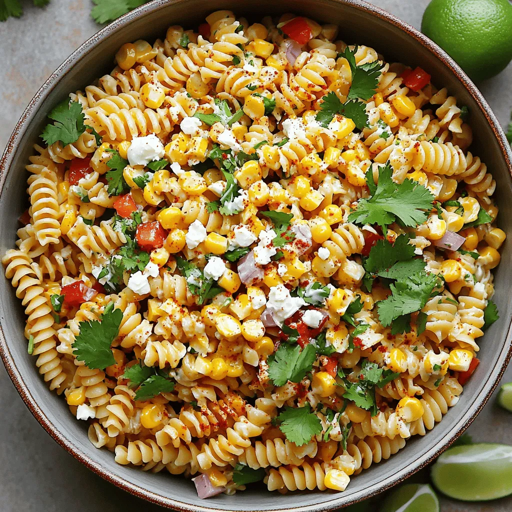 Mexican Street Corn Pasta Salad Fresh and Flavorful Dish