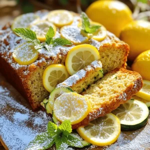 To make a great lemon zucchini bread, gather your ingredients first. Having everything ready makes cooking easy and fun. Here’s what you need: - 1 cup finely grated zucchini - 1 teaspoon salt - 1 cup granulated sugar - 1/2 cup vegetable oil - 2 large eggs - 1 teaspoon vanilla extract - 1 tablespoon lemon zest - 1/4 cup fresh lemon juice - 2 cups all-purpose flour - 1 teaspoon baking powder - 1/2 teaspoon baking soda - 1/2 teaspoon ground cinnamon - 1/4 teaspoon nutmeg - 1/2 cup chopped walnuts or pecans (optional) - Powdered sugar for dusting (optional) You can find the full recipe at [Full Recipe]. Each ingredient plays a role in flavor and texture. For example, the zucchini keeps the bread moist. The lemon adds a bright and fresh taste. If you like nuts, they give a nice crunch. Adjust any ingredient to fit your taste. Enjoy the process! - Preheat your oven to 350°F (175°C). Grease a 9x5-inch loaf pan or line it with parchment paper. - Grate one medium zucchini finely. Mix it with salt and let it sit for about 10 minutes. This helps to draw out moisture. After that, wring out any excess water using a clean kitchen towel. - In a large bowl, mix together the sugar, vegetable oil, eggs, and vanilla extract. Whisk until blended. Then stir in the lemon zest and fresh lemon juice. - In another bowl, whisk together the flour, baking powder, baking soda, cinnamon, and nutmeg. - Gradually add the dry mixture to the wet mixture. Mix just until combined. Avoid overmixing to keep it light. - Fold in the grated zucchini and any chopped nuts if you like. Make sure they are evenly mixed into the batter. - Pour the batter into the prepared loaf pan. Smooth the top with a spatula to make it even. - Bake in the preheated oven for 55-65 minutes. Check for doneness by inserting a toothpick into the center. It should come out clean. - Once baked, remove the bread from the oven. Let it cool in the pan for about 10 minutes. Then, transfer it to a wire rack to cool completely. - If you want, dust the cooled loaf with powdered sugar before slicing and serving. For the full recipe, please check the [Full Recipe]. Wringing out the zucchini is key. It removes excess moisture, which keeps your bread from being soggy. After grating the zucchini, sprinkle it with salt and let it sit for ten minutes. Then, use a clean towel to squeeze out the water. Measuring flour correctly is vital for good texture. Always use a spoon to scoop flour into your measuring cup. Then, level it off with a knife. This method avoids packing the flour, which may lead to dense bread. Adjusting sweetness and acidity can enhance flavor. If you like it sweeter, add more sugar. For a zesty kick, increase the lemon juice or zest slightly. Taste the batter before baking, but be cautious with raw eggs. To avoid a dense bread, mix the batter gently. Overmixing can make the bread tough. Stir until just combined. Preventing overbaking is simple. Check your bread a few minutes before the timer goes off. Insert a toothpick into the center. If it comes out clean, your bread is done. If not, give it a few more minutes. Adjusting for dietary preferences is easy. You can use gluten-free flour or substitute eggs with flaxseed meal mixed with water. These swaps help make the bread suitable for various diets. Garnish your lemon zucchini bread for a fresh look. Thin lemon slices and mint sprigs add color and appeal. When serving, slice the bread carefully. Use a serrated knife for clean cuts. Arrange the slices on a platter for a beautiful display. For the best presentation, dust the cooled loaf with powdered sugar. This small touch gives the bread a nice finish and makes it more inviting. For the complete recipe, check the [Full Recipe]. {{image_2}} You can make lemon zucchini bread even more exciting by adding fruits or nuts. Berries like blueberries or raspberries add a sweet burst. You can fold in 1 cup of fresh berries into the batter for a fun twist. Other fruits, like chopped apples or peaches, work well too. They add moisture and flavor. If you want some crunch, try adding nuts or seeds. You can swap walnuts for pecans or even use sunflower seeds. Just 1/2 cup of your favorite nuts will give the bread a nice texture. If you are gluten-free, you can still enjoy this bread. Use a gluten-free flour mix instead of regular flour. This will help keep the same texture. Make sure your mix has a binding agent like xanthan gum. For dairy-free options, replace eggs with flax eggs. To make a flax egg, mix 1 tablespoon of ground flaxseed with 2.5 tablespoons of water. Let it sit for a few minutes to thicken. This will help bind your ingredients just like eggs do. Want to change the flavor a bit? You can add other citrus fruits. Try using orange or even lime zest for a different taste. Just replace lemon zest with the zest of your chosen fruit. You can also add herbs and spices to boost flavor. Fresh mint or basil can give a fresh taste. A pinch of ginger or cardamom can add warmth. These small changes can make your lemon zucchini bread unique and delicious. If you want to try this refreshing recipe, check out the Full Recipe for all the steps! To keep your lemon zucchini bread fresh, store it at room temperature. Wrap the bread in plastic wrap or foil. This helps keep moisture in and prevents it from drying out. If you plan to eat it within a few days, this method works great. For longer storage, refrigerate it. Place the wrapped bread in an airtight container. This keeps it fresh for up to a week. Freezing is an excellent way to save extra lemon zucchini bread. Follow these steps: 1. Cool the Bread: Allow the bread to cool completely after baking. 2. Wrap It: Use plastic wrap to tightly wrap the loaf. Then, wrap it in aluminum foil. 3. Label It: Write the date on the foil. This helps you remember how long it’s been frozen. 4. Freeze: Place the wrapped bread in the freezer. It can last for about three months. When you’re ready to enjoy it again, here’s how to thaw: - Remove the bread from the freezer. - Unwrap it and let it thaw at room temperature for a few hours. - For a warm slice, you can also heat it in the oven at 350°F for about 10 minutes. Lemon zucchini bread has a great shelf life. At room temperature, it lasts about 3 to 4 days. If refrigerated, it can last up to a week. Always check for signs of spoilage before eating. Look for: - Unpleasant smells - Mold on the surface - A dry or hard texture If you notice any of these signs, it’s best to throw it away. Enjoy your lemon zucchini bread fresh and tasty! For complete details on making this delightful dish, check the Full Recipe. Why is my bread dense? Your bread may be dense if you overmix the batter. Mixing too much adds air and can make it heavy. Make sure to mix just until everything is blended. Also, check your flour measurement. Too much flour can lead to a dense loaf. Can I use yellow zucchini instead? Yes, you can use yellow zucchini. It has a similar taste and texture. Yellow zucchini adds a nice color to your bread, making it fun and bright. How do I know when it's done baking? You can check if the bread is done by inserting a toothpick in the center. If it comes out clean, your bread is ready. You can also gently press the top; if it springs back, it’s perfect. What is the calorie count per slice? Each slice of lemon zucchini bread has about 150 calories. This can vary based on your ingredient choices. Using less sugar or swapping oil for applesauce can lower the calories. Are there any health benefits to zucchini? Yes, zucchini is low in calories and high in water. It is a good source of vitamins A and C. Its fiber content helps with digestion. Plus, it adds moisture and nutrients to your bread without extra fat. What can I use instead of eggs? You can use flaxseed meal mixed with water as an egg substitute. Mix 1 tablespoon of flaxseed meal with 2.5 tablespoons of water. Let it sit for a few minutes until it thickens. This works well in baking. How to replace sugar with alternatives? You can use honey or maple syrup in place of sugar. For every cup of sugar, use 3/4 cup of honey or syrup. Reduce the liquid in your recipe slightly to balance the moisture. You can also try stevia or coconut sugar for lower-calorie options. This post provided a clear recipe for lemon zucchini bread, covering ingredients, steps, and storage tips. You learned how to prepare, bake, and troubleshoot this tasty treat. By trying variations and using helpful tips, you can make it your own. Remember, the right preparation makes all the difference in your baking. Enjoy your homemade lemon zucchini bread, and share it with friends!