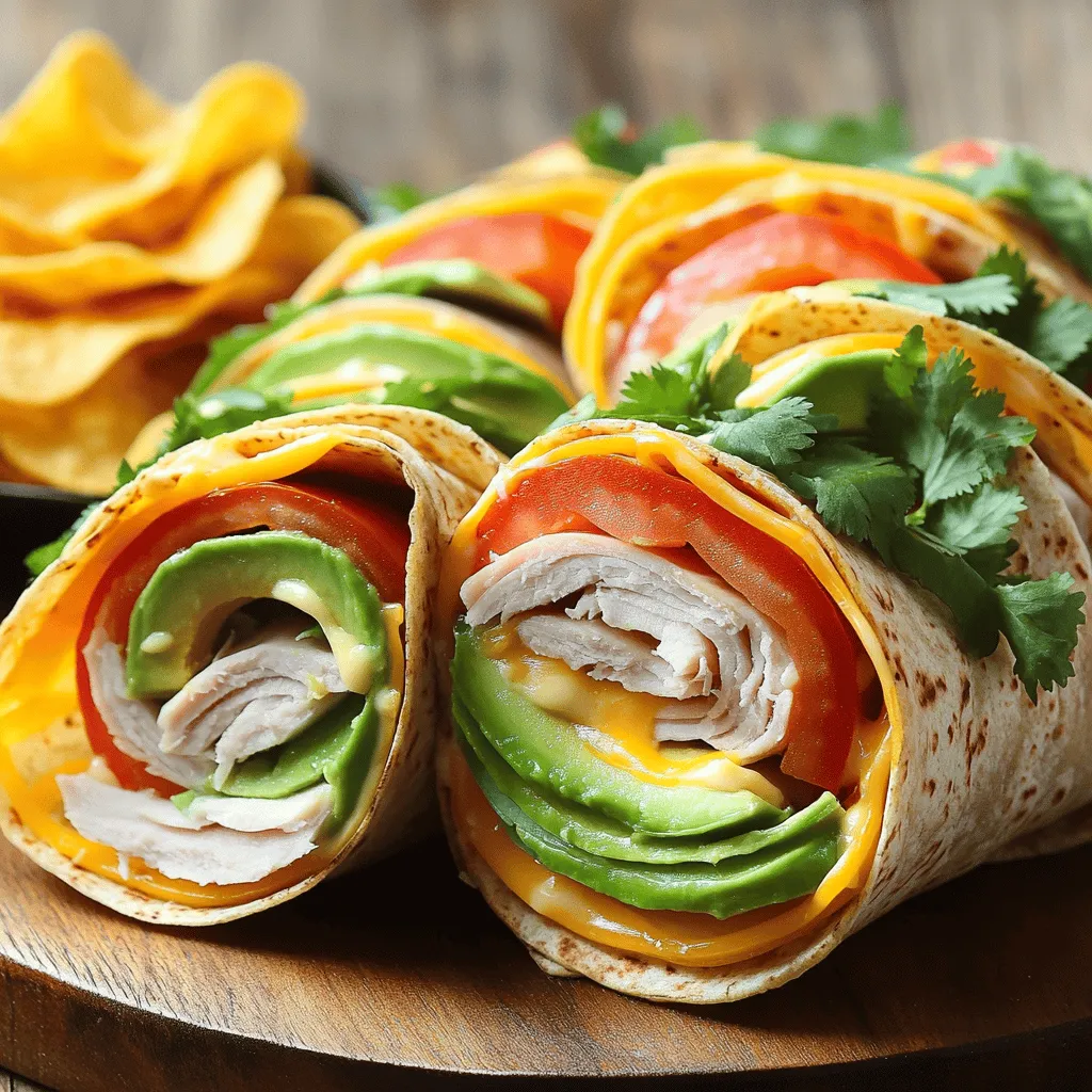 California Turkey Club Wraps Simple and Delicious Meal