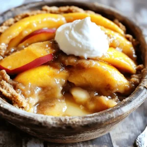 To make a tasty Instant Pot peach cobbler, you need a few key ingredients. Here’s what you will need for this sweet treat: - 4 cups fresh peaches, peeled and sliced - 2 tablespoons lemon juice - 1/2 cup brown sugar - 1 teaspoon vanilla extract - 1 teaspoon ground cinnamon - 1/4 teaspoon nutmeg - 1 cup all-purpose flour - 1 cup granulated sugar - 1 tablespoon baking powder - 1/2 teaspoon salt - 1/2 cup milk - 1/4 cup unsalted butter, melted - Whipped cream or vanilla ice cream for serving (optional) These fresh peaches are the stars of the dish. They bring natural sweetness and juicy flavor. The lemon juice brightens the taste. Brown sugar adds depth, while vanilla and spices make it warm and cozy. The cobbler batter comes from a mix of flour, sugar, baking powder, and milk. This combination creates a soft and fluffy topping. The melted butter gives it richness. You can top your peach cobbler with whipped cream or ice cream for extra sweetness. This makes it even more special. You can find the Full Recipe for more details on how to prepare this delightful dish. First, we need to macerate the peaches. This makes them sweet and juicy. In a large bowl, mix the sliced peaches with: - 2 tablespoons lemon juice - 1/2 cup brown sugar - 1 teaspoon vanilla extract - 1 teaspoon ground cinnamon - 1/4 teaspoon nutmeg Gently toss the peaches until they are well coated. Let them sit for about 10 minutes. This helps the flavors blend and makes the peaches nice and soft. Now, let’s make the batter. In another bowl, whisk together: - 1 cup all-purpose flour - 1 cup granulated sugar - 1 tablespoon baking powder - 1/2 teaspoon salt Next, add: - 1/2 cup milk - 1/4 cup unsalted butter, melted Stir these together until just combined. It’s okay if the batter is a bit lumpy. Do not overmix or your cobbler will be tough. It’s time to layer everything in the pot. Pour the peach mixture into the bottom of your greased Instant Pot. Then, carefully spoon the batter over the peaches. Try to cover the peaches as much as you can with the batter. Close the lid and set the valve to sealing. Select the “Pressure Cook” function and set the timer for 15 minutes. After cooking, let the pressure release naturally for 10 minutes. Then, do a quick release for the rest of the steam. This helps create a soft and fluffy cobbler. After cooking, check if it’s done by using a cake tester or toothpick. If it comes out clean, your cobbler is ready! If it needs more time, use the “Sauté” function for a few minutes without the lid. This will give it a nice golden top. Now you are ready to enjoy this delicious Instant Pot Peach Cobbler! For more details, check the Full Recipe. Proper peach selection Choose ripe, fresh peaches. They should smell sweet and feel slightly soft. Avoid hard or overly soft peaches. This helps ensure your cobbler has the best flavor and texture. Ensuring even cooking To cook the cobbler evenly, layer the ingredients well. Pour the peach mixture first, then spread the batter over it. This method helps the batter cook through without leaving raw spots. Cooking time for different altitudes If you live at a high altitude, adjust the cooking time. Increase the time by 1-2 minutes at elevations above 3,000 feet. This change helps the cobbler cook properly and not turn out gummy. Modifying for a crispier top For a crispier top, use the “Sauté” function after pressure cooking. Let it cook uncovered for a few minutes. This technique gives a nice golden color to the top of your cobbler. Best accompaniments Serve your peach cobbler with whipped cream or vanilla ice cream. The creaminess pairs well with the warm, sweet cobbler. You can also add a sprinkle of cinnamon for extra flavor. Ideal temperature for serving Serve peach cobbler warm, around 15-20 minutes after cooking. This allows the flavors to meld. If you wait too long, it may cool down too much and lose its appeal. For the full recipe, check the recipe section. {{image_2}} You can change up this peach cobbler by using different fruits. Berries like blueberries or raspberries work great. You can also try other stone fruits, like plums or cherries. Each fruit adds its own flavor and sweetness. Just remember, the cooking time stays the same. Feel free to mix and match fruits for a fun twist! If you need a gluten-free option, you can easily swap the flour and baking powder. Use almond flour or a gluten-free blend instead. For baking powder, look for a gluten-free brand. This makes it easy for everyone to enjoy your peach cobbler without worry. The taste and texture will still be delicious! To make your cobbler even tastier, consider adding nuts or spices. Chopped pecans or walnuts add a nice crunch. You can also mix in a pinch of ginger or cardamom for a unique flavor twist. These simple additions can take your cobbler to the next level. Experiment with what you love best! You can find the full recipe for Instant Pot Peach Cobbler [here](#). To keep your Instant Pot Peach Cobbler fresh, store it in an airtight container. Place it in the fridge within two hours of making it. This helps keep flavors intact and prevents spoilage. The cobbler stays fresh for about three to four days in the fridge. If you want to keep it longer, consider freezing it. To reheat your peach cobbler, the best method is to use the oven. Preheat your oven to 350°F (175°C). Place the cobbler in an oven-safe dish and cover it with foil. Heat it for about 15 to 20 minutes until warm. This method helps regain the texture. If you're in a hurry, you can use the microwave. Heat it in short bursts of 30 seconds. Check after each burst to avoid overheating. Be careful, as the microwave might make the cobbler soggy. To keep it from getting too moist, try placing a paper towel over the cobbler while reheating. Peach cobbler can last about 3 to 4 days in the fridge. Make sure to store it in an airtight container. This keeps the cobbler fresh and tasty. If you notice any changes in smell or color, it may be time to toss it. Yes, you can use frozen peaches! Just thaw them before you start. Drain any excess liquid to avoid a soggy cobbler. Frozen peaches save time and still taste great. Absolutely! You can prepare everything a day before. Just assemble the peach mixture and batter, then store them separately in the fridge. When ready, layer them in the Instant Pot and cook. This makes it easy for last-minute servings. Check the cobbler with a cake tester or toothpick. Insert it in the center; it should come out clean. If it’s not done, use the sauté function for a few extra minutes. This ensures a perfect golden top and a fluffy texture. This blog post covers how to make a tasty peach cobbler, starting with fresh ingredients. You learned how to prepare the peaches and make the batter. I shared layering tips for the Instant Pot and discussed common cooking issues. You also found out how to store leftovers and reheat them. Peach cobbler is fun to make, and you can change it up with different fruits or flavors. Enjoy crafting your perfect dessert and sharing it with others!