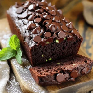 To make double chocolate zucchini bread, you need fresh, simple ingredients. Here’s what you will need: - 1 medium zucchini (about 1 cup, grated) - 1 cup all-purpose flour - 1/2 cup unsweetened cocoa powder - 1 teaspoon baking soda - 1/2 teaspoon baking powder - 1/4 teaspoon salt - 1/2 cup granulated sugar - 1/2 cup brown sugar, packed - 1/3 cup vegetable oil (or melted coconut oil) - 2 large eggs - 1 teaspoon vanilla extract - 1/2 cup semi-sweet chocolate chips (plus extra for topping) The zucchini adds moisture and nutrition. The cocoa powder gives that rich chocolate flavor. You can add more depth to your bread with these optional ingredients: - 1/2 cup chopped nuts (walnuts or pecans recommended) - A pinch of cinnamon for warmth - A splash of coffee to boost chocolate flavor These extras can make your bread unique and tasty. For baking, you will need: - A 9x5 inch loaf pan - Parchment paper (optional for easy removal) - Mixing bowls - A box grater for the zucchini - A spatula for smoothing the batter Having these tools ready helps your baking go smoothly. For the full recipe, check the instructions provided above. Start by grating the zucchini. I use a box grater for this task. You want about one cup of grated zucchini. Once you have it, place the zucchini in a clean kitchen towel. Squeeze the towel to remove extra moisture. This step helps the bread stay firm and not soggy. After that, set the zucchini aside while you mix other ingredients. In a medium bowl, mix the dry ingredients. Combine one cup of flour, half a cup of cocoa powder, one teaspoon of baking soda, half a teaspoon of baking powder, and a quarter teaspoon of salt. Stir these well and set them aside. In a larger bowl, mix the sugars and oil. I use half a cup of granulated sugar and half a cup of packed brown sugar. Blend them until they are smooth. Next, add in two eggs and one teaspoon of vanilla extract. Beat the mixture until it is creamy. Carefully add the dry mix to the wet mix. Stir until just combined. Be sure not to overmix. Finally, fold in the prepared zucchini and half a cup of chocolate chips. Pour the batter into a greased 9x5 inch loaf pan. Smooth the top with a spatula. You can sprinkle some extra chocolate chips on top for a nice touch. Preheat your oven to 350°F (175°C) and bake for about 50 to 60 minutes. Check for doneness by inserting a toothpick into the center. If it comes out clean, your bread is ready. Once baked, let it cool in the pan for about 10 minutes. Then, transfer it to a wire rack to cool completely. This helps the bread stay soft and tasty. For more details, check the full recipe. To get the perfect texture in your double chocolate zucchini bread, start with fresh zucchini. Grate it finely and squeeze out the extra moisture. This keeps your bread from becoming soggy. Combine the dry and wet ingredients until just mixed. Overmixing can lead to a dense loaf. One common mistake is not measuring your ingredients properly. Use a kitchen scale or measuring cups for accuracy. Also, do not skip greasing your pan. This helps release the bread easily after baking. Keep an eye on the baking time. Every oven is different, so check for doneness with a toothpick. Want to boost the flavor? Use high-quality cocoa powder for a richer taste. You can also add a pinch of cinnamon or espresso powder to deepen the chocolate flavor. For a fun twist, fold in some orange zest or a splash of almond extract. These small changes can make a big difference in taste. For the full recipe, check out the complete instructions and enjoy making this delightful treat! {{image_2}} To make this double chocolate zucchini bread gluten-free, swap the all-purpose flour for a gluten-free blend. Use a 1:1 ratio. Look for a blend that includes xanthan gum, as it helps with texture. Many brands work well, so pick one that you trust. This change will keep the bread moist and tasty. You can enhance the chocolate flavor by adding different types of chocolate. Try using dark chocolate chips or chunks for a richer taste. For a fun twist, include white chocolate chips for a sweet contrast. Mixing chocolates can create layers of flavor in every bite. You can also drizzle melted chocolate on top after baking for extra indulgence. For more flavor, consider adding fruits or spices. Chopped nuts like walnuts or pecans add crunch and richness. You can also fold in dried fruits like cranberries or cherries for a hint of tartness. Adding spices like cinnamon or nutmeg can warm up the flavor too. Just a pinch can make a big difference. Experiment to find your favorite mix! For more details, check the Full Recipe. To keep your double chocolate zucchini bread fresh, store it in an airtight container. You can also wrap it tightly in plastic wrap. This method helps keep moisture in and prevents it from drying out. Store it at room temperature for up to three days. If you want to keep it longer, refrigeration is an option. If you have extra bread, freezing is a great choice. Let the zucchini bread cool completely. Then, slice it into pieces for easy serving. Wrap each slice in plastic wrap and place them in a freezer bag. This way, you can take out just what you need. It will stay fresh in the freezer for up to three months. When you're ready to enjoy your frozen bread, you have a few options. For quick reheating, pop the slices in the microwave for about 15-20 seconds. If you prefer, you can use the oven. Preheat it to 350°F (175°C) and warm the slices for about 10 minutes. This gives the bread a nice, warm texture again. Enjoy it fresh, just like when it was first baked! Yes, you can use yellow zucchini. Both types work well in this recipe. Yellow zucchini adds a slight difference in color but not in taste. Use it just like green zucchini. Make sure to grate it and squeeze out moisture first. Check for doneness by inserting a toothpick into the center. If it comes out clean, your bread is ready. You can also gently press the top. If it springs back, it’s done. Keep an eye on the baking time, which is about 50-60 minutes. You can use honey, maple syrup, or agave nectar as a sugar substitute. If you prefer, use a sugar substitute like stevia. Keep in mind, these options may change the texture and sweetness level. Adjust the amount to your taste. Absolutely! You can add more chocolate chips for extra richness. Feel free to use up to one cup in total. Just fold them into the batter before baking. This will make your bread even more decadent! If you love chocolate, go for it! You learned how to make double chocolate zucchini bread. We covered key ingredients, optional flavors, and baking tips. I shared tricks to get the best texture and avoid mistakes. We also explored tasty variations and proper storage methods. Remember, you can adjust this recipe to fit your taste. Enjoy your baking and savor each bite! This blend of chocolate and zucchini brings joy to any dessert table.