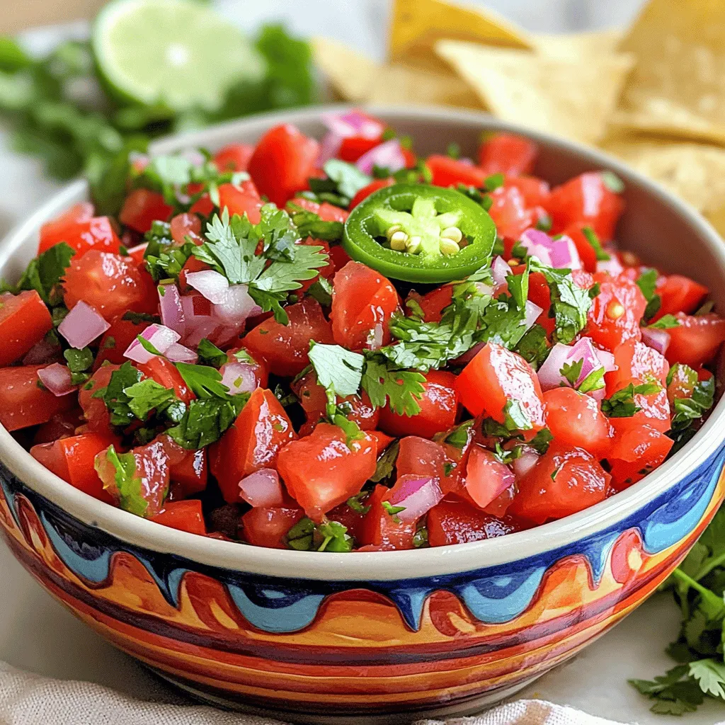 Quick and Easy Pico de Gallo Flavorful Fresh Dip