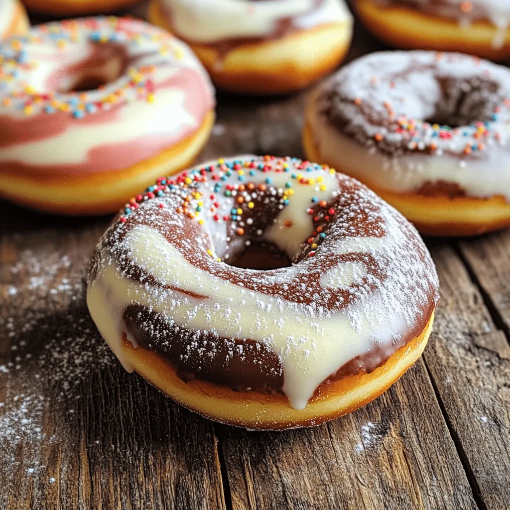 Baked Neapolitan Doughnuts Delightful and Easy Recipe