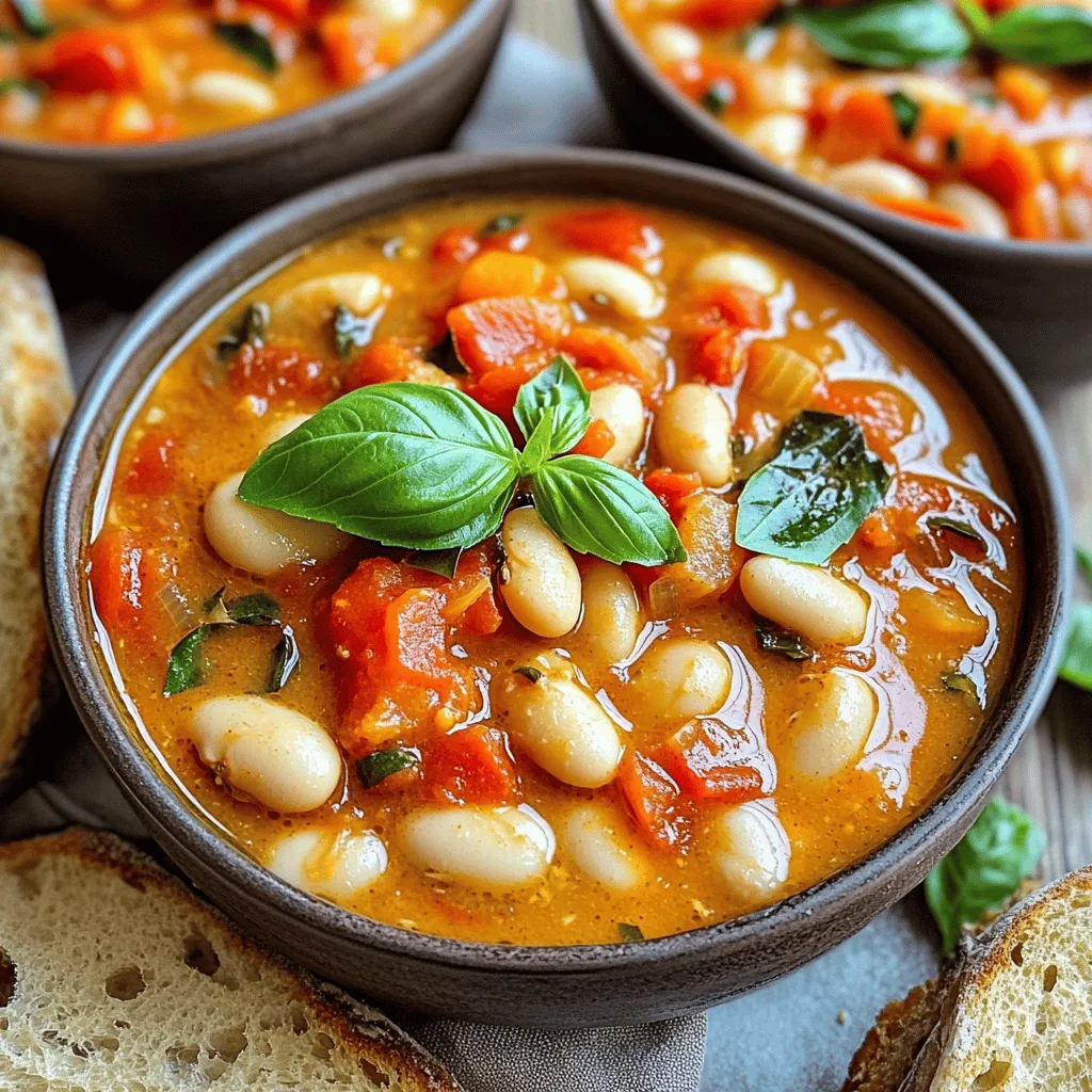 Creamy Vegan Tomato White Bean Stew Recipe Delight