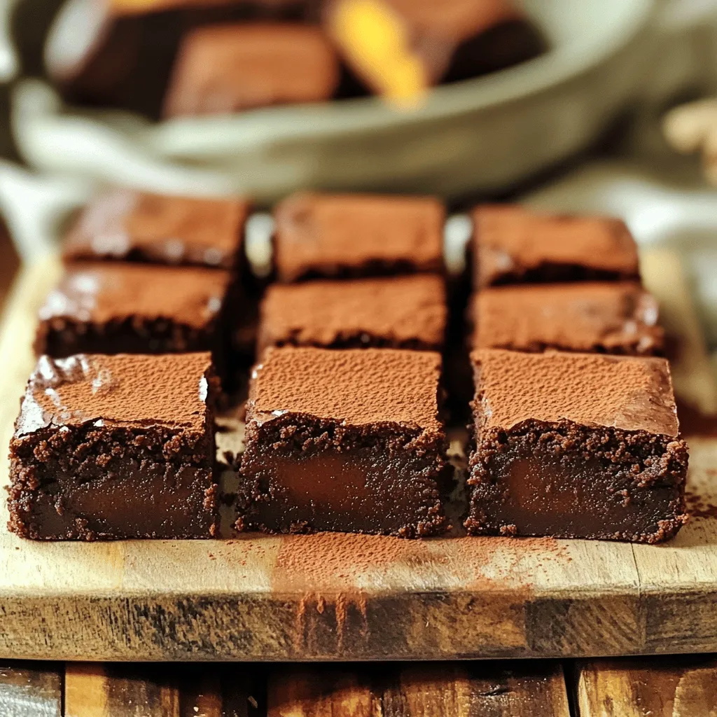 Vegan 4-Ingredient Pumpkin Brownies Simple Delight