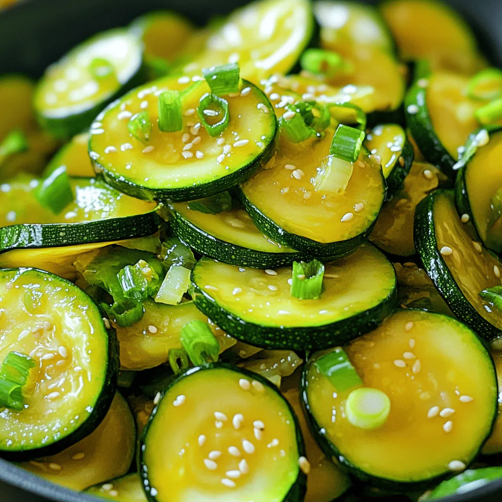 Korean Zucchini Side Dish Flavorful and Simple Recipe