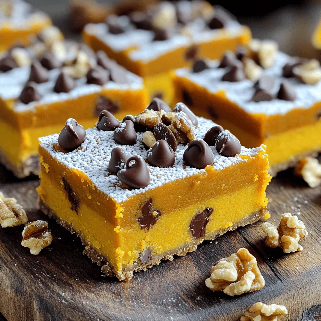 Pumpkin Chocolate Chip Bars Delightful Easy Treat