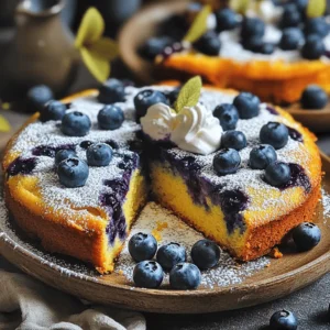 To make the perfect blueberry torte, gather these key ingredients: - 1 cup almond flour - 1 cup all-purpose flour - 1 teaspoon baking powder - 1/2 teaspoon baking soda - 1/4 teaspoon salt - 1/2 cup unsalted butter, softened - 1 cup granulated sugar - 3 large eggs - 1 teaspoon vanilla extract - 1/2 cup Greek yogurt - 2 cups fresh blueberries - Powdered sugar for dusting (optional) These simple ingredients come together to create a moist and flavorful torte. Almond flour adds a nutty taste and helps keep the torte tender, while fresh blueberries burst with flavor. If you have dietary needs, don’t worry! Here are some easy substitutes: - Replace almond flour with oat flour for a gluten-free option. - Use coconut oil instead of butter for a dairy-free torte. - Swap Greek yogurt with dairy-free yogurt or applesauce for a lighter touch. - If you need a vegan option, use flax eggs instead of regular eggs. These swaps maintain the integrity of the torte while catering to different diets. You can enjoy this treat without missing out. When measuring your ingredients, use the right tools for accuracy. Here are some tips: - Use a kitchen scale for precise measurements, especially for flours. - Always sift your flour to avoid lumps and ensure even mixing. - Choose fresh blueberries that are firm and plump for the best flavor. Quality ingredients make a big difference in taste. Opt for organic where possible, especially for fruits. This will elevate your blueberry torte. For the full recipe, check the earlier section. First, set your oven to 350°F (175°C). This is the perfect temperature to bake your torte. Next, take a 9-inch round cake pan. Grease the sides and bottom with butter. Then, line the bottom with parchment paper. This will help the torte come out easily later. Now, grab a medium bowl. Add 1 cup of almond flour, 1 cup of all-purpose flour, 1 teaspoon of baking powder, 1/2 teaspoon of baking soda, and 1/4 teaspoon of salt. Whisk these together. Make sure there are no lumps. This step is crucial for a smooth torte. In a large bowl, beat 1/2 cup of softened butter and 1 cup of granulated sugar. Use an electric mixer on medium speed. Mix until the mixture is light and fluffy. This takes about 3 to 5 minutes. Then, add 3 large eggs, one by one. Mix well after each egg. Now, add 1 teaspoon of vanilla extract and 1/2 cup of Greek yogurt. Mix until smooth and creamy. Next, it's time to combine the mixtures. Gradually add the dry ingredients to the wet mixture. Use a spatula to fold them gently. Be careful not to overmix. Now, gently fold in 2 cups of fresh blueberries. Save some blueberries for the top. This adds a nice look and taste. Pour the batter into the prepared cake pan. Spread it evenly with a spatula. Sprinkle the reserved blueberries on top. Place the pan in the oven and bake for 30 to 35 minutes. To check if it’s done, stick a toothpick in the center. If it comes out clean, it’s ready. After baking, let the torte cool in the pan for 10 minutes. Then, move it to a wire rack to cool completely. If you like, dust it with powdered sugar before serving. Enjoy your delicious treat! For the full recipe, check back to the earlier sections. To keep your blueberry torte moist, use fresh blueberries. Their juice helps add moisture as they bake. Another tip is to use Greek yogurt. It adds creaminess and keeps the texture soft. Mixing the wet and dry ingredients just until combined also helps. Overmixing can lead to a dry torte. Always preheat your oven to 350°F (175°C) before baking. This step ensures even cooking. Grease your cake pan well and use parchment paper. It helps the torte come out easily. Check the torte at 30 minutes. Insert a toothpick; if it comes out clean, it’s ready. If not, bake a few more minutes. For a lovely presentation, dust the cooled torte with powdered sugar. Top it with fresh blueberries for color. You can also add a dollop of whipped cream. Serve it on rustic plates to enhance the look. Pair it with vanilla ice cream for a tasty treat. For the full recipe, check out the details above. {{image_2}} To make a gluten-free blueberry torte, swap the all-purpose flour for a gluten-free blend. Almond flour works great because it adds moisture and flavor. Combine it with a good gluten-free mix. This way, everyone can enjoy a slice! You can add more zing with lemon zest. Just grate the outer peel of a lemon. Mix in about a tablespoon with the wet ingredients. This small change brightens the torte and brings out the blueberries. You could also try orange zest for a different twist. While powdered sugar is nice, you can dress your torte in other ways. Fresh whipped cream adds creaminess. You might try a scoop of vanilla ice cream for warmth. If you love crunch, sprinkle some sliced almonds or granola on top. Each option gives a new layer of taste! To keep your blueberry torte fresh, store it in an airtight container. This method prevents it from drying out. Place the torte at room temperature for up to three days. If you won't eat it in that time, refrigeration is best. Cover it well with plastic wrap before placing it in the fridge. This keeps moisture in and protects it from other odors. You can freeze blueberry torte for up to three months. First, let it cool completely. Then, wrap it tightly in plastic wrap. After that, place it in a heavy-duty freezer bag. Make sure to remove as much air as possible. When you want to enjoy it, thaw the torte in the fridge overnight. This keeps the texture nice and soft. To enjoy warm blueberry torte, you can reheat it easily. Preheat your oven to 300°F (150°C). Place slices on a baking sheet. Cover them lightly with foil. Heat for about 10-15 minutes, or until warm. You can also microwave a slice for about 20-30 seconds. Just be careful not to overheat it, or it may dry out. Enjoy your delicious treat again! You can use frozen blueberries. First, do not thaw them. Just add them straight into the batter. This keeps them from getting mushy. The torte will still taste great. Frozen berries also add a nice chill to the cake. Yes, you can switch the blueberries. Try raspberries, strawberries, or peaches. Each fruit will change the flavor. Adjust the sugar if you use tart fruits. Experimenting keeps baking fun! Serve slices warm or at room temp. Add whipped cream or ice cream on top. Fresh berries make a beautiful garnish. You can also dust it with powdered sugar for a sweet touch. You can keep it for about two days at room temp. Just cover it with plastic wrap or a cake dome. If you want it to last longer, store it in the fridge. It can stay fresh for up to a week. A slice has about 250 calories. It contains 10 grams of fat and 30 grams of carbs. It also provides some protein from the Greek yogurt and eggs. To get more details, check the [Full Recipe]. Making a blueberry torte is easy and fun. You learned about key ingredients like blueberries, flour, and sugar. We discussed tips for keeping your torte moist and tasty. You also saw ways to modify the recipe for different diets. In the end, this torte brings joy to anyone who tries it. Enjoy every slice, and share this delicious dessert with friends and family. Happy baking!