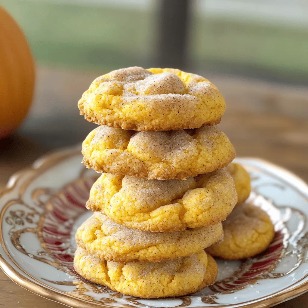 Chewy Pumpkin Snickerdoodle Cookies Easy Treat Recipe
