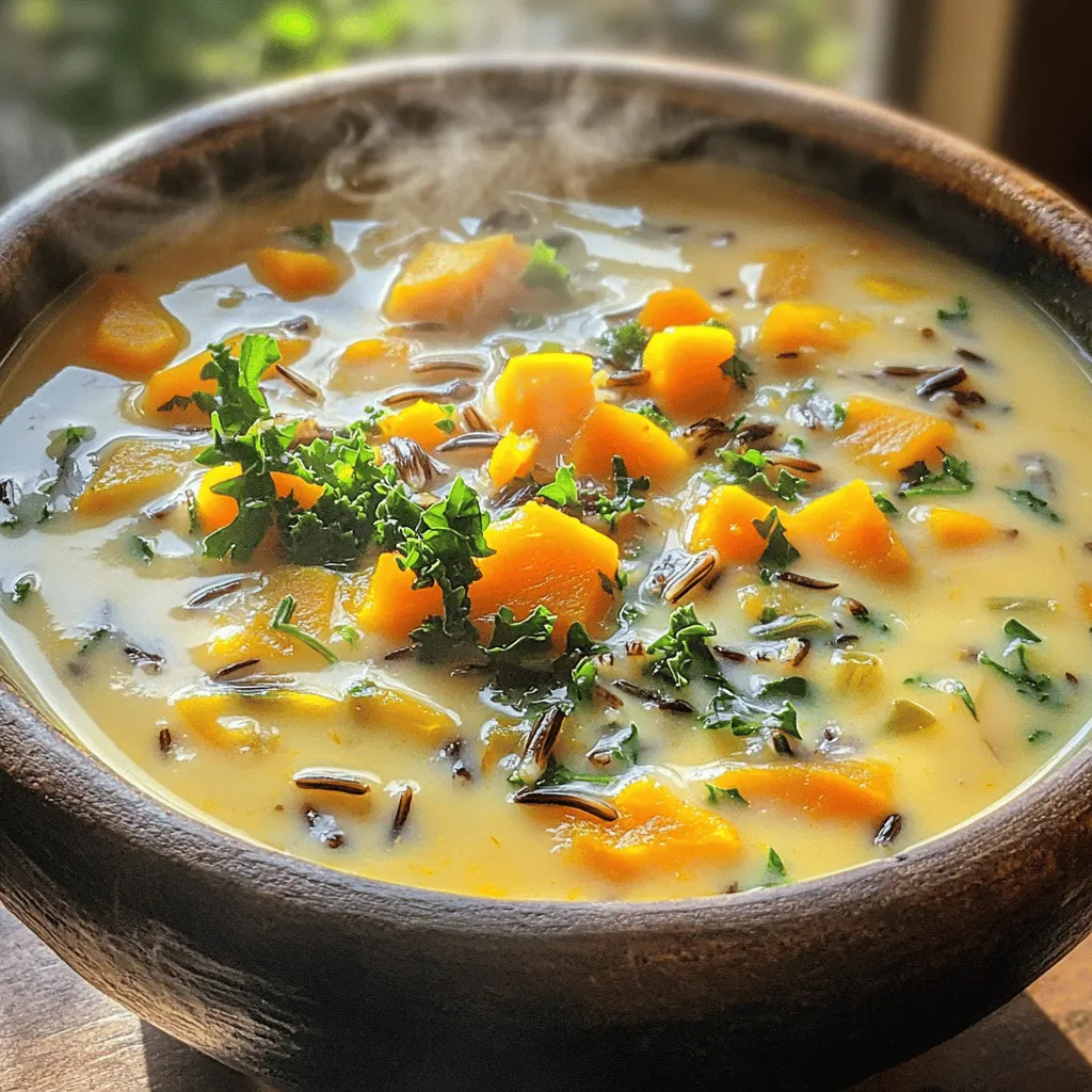 Cozy Autumn Wild Rice Soup Heartwarming Flavor Packed