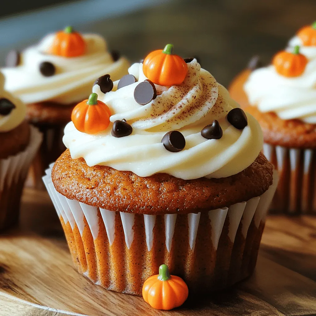 Pumpkin Chocolate Chip Cupcakes Irresistible Delight