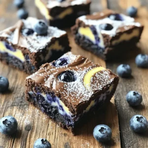 To make fresh blueberry brownies, you need simple and fresh items. Here’s the list of ingredients: - 1 cup fresh blueberries - 1/2 cup unsalted butter, melted - 1 cup granulated sugar - 2 large eggs - 1 teaspoon vanilla extract - 1/3 cup unsweetened cocoa powder - 1/2 teaspoon baking powder - 1/4 teaspoon salt - 1 cup all-purpose flour - 1/2 cup chocolate chips (optional) These ingredients come together to create a rich and fruity treat. The blueberries add a burst of flavor and moisture to the brownies. Using fresh blueberries makes a big difference in taste. If you want a chocolatey boost, add chocolate chips. You can find the full recipe in the previous section. Enjoy baking these delightful brownies! First, preheat your oven to 350°F (175°C). Grease a 9x9-inch baking pan or line it with parchment paper. This helps with easy removal later. In a mixing bowl, combine 1/2 cup of melted unsalted butter and 1 cup of granulated sugar. Stir these two until they blend well. Then, add 2 large eggs, one at a time. Mix well after each one. Finally, stir in 1 teaspoon of vanilla extract. In a separate bowl, whisk together the dry ingredients. This includes 1/3 cup of unsweetened cocoa powder, 1/2 teaspoon of baking powder, 1/4 teaspoon of salt, and 1 cup of all-purpose flour. Gradually add this dry mix to the wet ingredients. Stir until just combined. Be careful not to over-mix; this keeps your brownies soft. Next, gently fold in 1 cup of fresh blueberries and 1/2 cup of optional chocolate chips. Be careful not to mash the blueberries. They add great flavor and color! Now, pour the batter into the prepared baking pan. Spread it evenly. Bake for 25-30 minutes. Check if they are done by inserting a toothpick. It should come out with a few moist crumbs. Let the brownies cool in the pan for about 10 minutes. Then, move them to a wire rack to cool completely before cutting them into squares. Enjoy your fresh blueberry brownies! For the full recipe, refer to the earlier section. - Measuring ingredients accurately: Use measuring cups and spoons. Level off dry ingredients with a knife. This keeps your brownies moist and chewy. - Not over-mixing the batter: Mix just until you combine the wet and dry ingredients. Over-mixing can make your brownies tough. Fold gently when adding blueberries for the best texture. - Using fresh blueberries properly: Rinse the blueberries gently and pat them dry. This helps keep the batter from becoming too wet. Fold them in carefully to avoid smashing. - Presentation tips for a beautiful dessert: Cut brownies into even squares. Dust with powdered sugar for a lovely look. Add a few fresh blueberries on top for color. - Pairing with ice cream or whipped cream: Serve warm brownies with a scoop of vanilla ice cream. The cold ice cream melts slightly on the warm brownie, creating a tasty treat. Whipped cream also adds a nice touch! For the complete recipe, check out the [Full Recipe]. {{image_2}} You can make these blueberry brownies even more fun! Here are a couple of ideas: - Adding nuts for crunch: Adding chopped nuts, like walnuts or pecans, brings a nice crunch. Mix in about half a cup with the blueberries. This adds texture and a nutty flavor. - Swapping chocolate chips for white chocolate: If you love white chocolate, use it instead of regular chocolate chips. It pairs well with the blueberries. Just replace the chocolate chips with the same amount of white chocolate chips. You can also change the recipe to fit different diets. Here are some options: - Gluten-free options: To make these brownies gluten-free, swap all-purpose flour for a gluten-free blend. Many blends work well in baking. Just ensure you pick one for desserts. - Vegan substitutions: For a vegan version, replace the eggs. Use 1/4 cup of applesauce for each egg. You can also use a plant-based butter instead of regular butter. These variations let you customize the brownies to your taste or dietary needs. You can enjoy them your way! Check out the Full Recipe for all the steps. To keep your fresh blueberry brownies tasty, store them at room temperature. Place brownies in an airtight container. This helps them stay soft and moist. If you plan to eat them within a few days, this is perfect. For longer freshness, refrigerate your brownies. Wrap them well in plastic wrap or foil. This will keep out air and moisture. You can enjoy them for up to a week. If you have leftovers, freezing is a great option. Start by cooling the brownies completely. Once cool, cut them into squares. Wrap each square in plastic wrap tightly. Place the wrapped brownies in a freezer-safe bag or container. When you want a brownie, thaw it out. To do this, take it out of the freezer. Leave it in the fridge overnight. For a quick thaw, you can leave it at room temperature for a few hours. This keeps the flavor and texture just right. You can find the full recipe to make these delightful treats again anytime. - Can I use frozen blueberries? Yes, you can use frozen blueberries. They may add more moisture, so adjust baking time. If you do use them, do not thaw them first. This helps keep them whole in the batter. - How do I know when the brownies are done? Check the brownies after 25 minutes. Insert a toothpick into the center. If it comes out with a few moist crumbs, they are done. If it has wet batter, bake for a few more minutes. - Can I double the recipe for a larger batch? Yes, you can double the recipe. Use a larger pan, like a 9x13-inch, for even baking. Keep an eye on the baking time, as it may change with the bigger batch. - What's the best way to cut brownies? Use a sharp knife to cut brownies. Lightly grease the knife to prevent sticking. For neat cuts, wipe the knife after each slice. This keeps the edges clean and tidy. For the full recipe, check the link above. You learned how to make delicious blueberry brownies, from ingredients to baking tips. Fresh blueberries mix well with cocoa powder for a new treat. Don’t forget to measure carefully and avoid over-mixing! You can also create fun variations to suit your taste. Store brownies properly to keep them fresh, and don't hesitate to freeze extras. Now, it’s time to enjoy your homemade dessert!