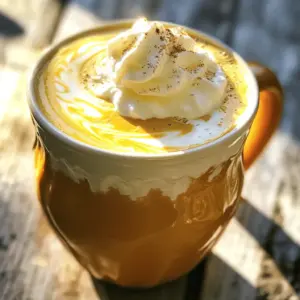 Making a pumpkin spice latte at home is simple and fun. You get to choose your ingredients and adjust flavors to your liking. This cozy drink warms you up and brings joy with every sip. To make your pumpkin spice latte, gather these ingredients: - 2 cups milk (dairy or non-dairy) - 1/2 cup strong brewed coffee or espresso - 2 tablespoons pumpkin puree - 1 tablespoon sugar or sweetener of choice - 1 teaspoon vanilla extract - 1/2 teaspoon pumpkin pie spice (plus extra for garnish) - Whipped cream (optional) You can swap some ingredients to fit your taste or needs. Here are some ideas: - Milk: Use almond, oat, or soy milk for a dairy-free option. - Sugar: Try honey, maple syrup, or stevia for sweetness. - Pumpkin puree: If you don’t have it, use butternut squash puree. - Coffee: Use flavored coffee for an extra twist. Feel free to mix and match until you find your perfect blend. Enjoy crafting your personal cozy pumpkin spice latte! Start by adding the milk, pumpkin puree, sugar, vanilla extract, and pumpkin pie spice to a small saucepan. Heat it over medium-low heat. Whisk it gently as it warms up. Keep whisking until it blends well and is hot, but do not let it boil. This step makes your latte creamy and rich. While the milk mixture warms, it's time to brew your coffee or espresso. Use a strong coffee to balance the sweet pumpkin flavors. Brew about half a cup, or use a shot of espresso for more kick. Set it aside while you finish the milk mixture. When the milk mixture is hot and well mixed, it's time to froth. Use a frother or whisk vigorously to create a nice froth. If you don’t have a frother, blend it briefly in a blender. This gives your latte a lovely texture. In a large coffee mug, pour the brewed coffee or espresso first. Then slowly pour the warm pumpkin milk mixture on top. Let it swirl gently. If you like, add whipped cream on top and sprinkle extra pumpkin pie spice for a special touch. Enjoy your cozy pumpkin spice latte! To get great froth, heat your milk slowly. Use a whisk or frother as it warms. If you don’t have a frother, blend the milk mixture briefly. This works well too! Aim for a creamy texture with bubbles. Perfect froth adds fun to your drink. Taste is key! If you want more sweetness, add extra sugar or sweetener. Start with small amounts, then taste again. For spice, add a pinch of pumpkin pie spice. Adjust until it matches your perfect taste. A little tweak can make a big difference. Serve your Pumpkin Spice Latte warm in a big mug. Top it with whipped cream for a treat. You can also dust more pumpkin pie spice on top. Pair it with cookies or muffins for a cozy snack. Enjoy your latte while wrapped in a blanket! {{image_2}} To make a dairy-free pumpkin spice latte, swap regular milk for non-dairy options. Almond milk, oat milk, and coconut milk work well. Each adds a unique taste and texture. For creaminess, try full-fat coconut milk. It gives a rich flavor while being dairy-free. You can adjust your sweetener to match the milk's flavor. Want to spice things up? Add some flavored syrups! Caramel or vanilla syrups enhance the sweetness and depth of your drink. A dash of maple syrup can also add a nice twist. If you like chocolate, try adding cocoa powder for a mocha flavor. You can mix and match until you find your favorite blend! For a refreshing twist, make an iced pumpkin spice latte. Brew your coffee and let it cool. Prepare the pumpkin milk mixture and chill it in the fridge. Pour the cooled coffee over ice, then add the chilled pumpkin milk mix. This version is perfect for warm days! Don't forget the whipped cream and a sprinkle of spice on top! Feel free to explore these variations! Each one brings a different taste and vibe to your cozy pumpkin spice latte experience. For the full recipe, check out the Cozy Pumpkin Spice Latte section above. To store leftover pumpkin spice latte, first, let it cool. Pour it into a clean, airtight container. Place it in the fridge. It will stay fresh for up to three days. Make sure to label it, so you remember when you made it. When you're ready to enjoy your latte again, take it out of the fridge. Pour the latte into a small pot. Heat it on low. Stir it gently until it warms up. You can also use a microwave. Heat it in short bursts, stirring in between. Do not let it boil. The shelf life of your ingredients matters. Milk is best used within a week after its expiration date. Pumpkin puree lasts about five days in the fridge once opened. Sugar does not spoil, but keep it in a cool, dry place. Pumpkin pie spice stays fresh for about six months. Check for any changes in smell or color before using. Yes, you can use sugar alternatives. You can try honey, maple syrup, or stevia. Each option changes the taste a bit. For a sweeter drink, use more of the sweetener. If you want less sugar, adjust to your taste. Just remember that each sweetener has a different sweetness level. If you don't have pumpkin puree, you can use butternut squash puree. It has a similar taste and texture. You could also use sweet potato puree for a different flavor. Both options will give you that cozy fall feel. Just make sure they are plain and not sweetened. To make a vegan pumpkin spice latte, use non-dairy milk. Almond, oat, or soy milk work well. Also, replace the sugar with a vegan alternative like agave syrup. Ensure that your coffee or espresso is vegan too. With these swaps, you can enjoy this drink without dairy. You learned how to make a delicious Pumpkin Spice Latte at home. We covered key ingredients, step-by-step instructions, tips for froth perfection, and even fun variations. Don't forget to try dairy-free options if you need them. Store leftovers properly for the best taste. This recipe is simple and fun to make. Enjoy your cozy drink whenever you want!